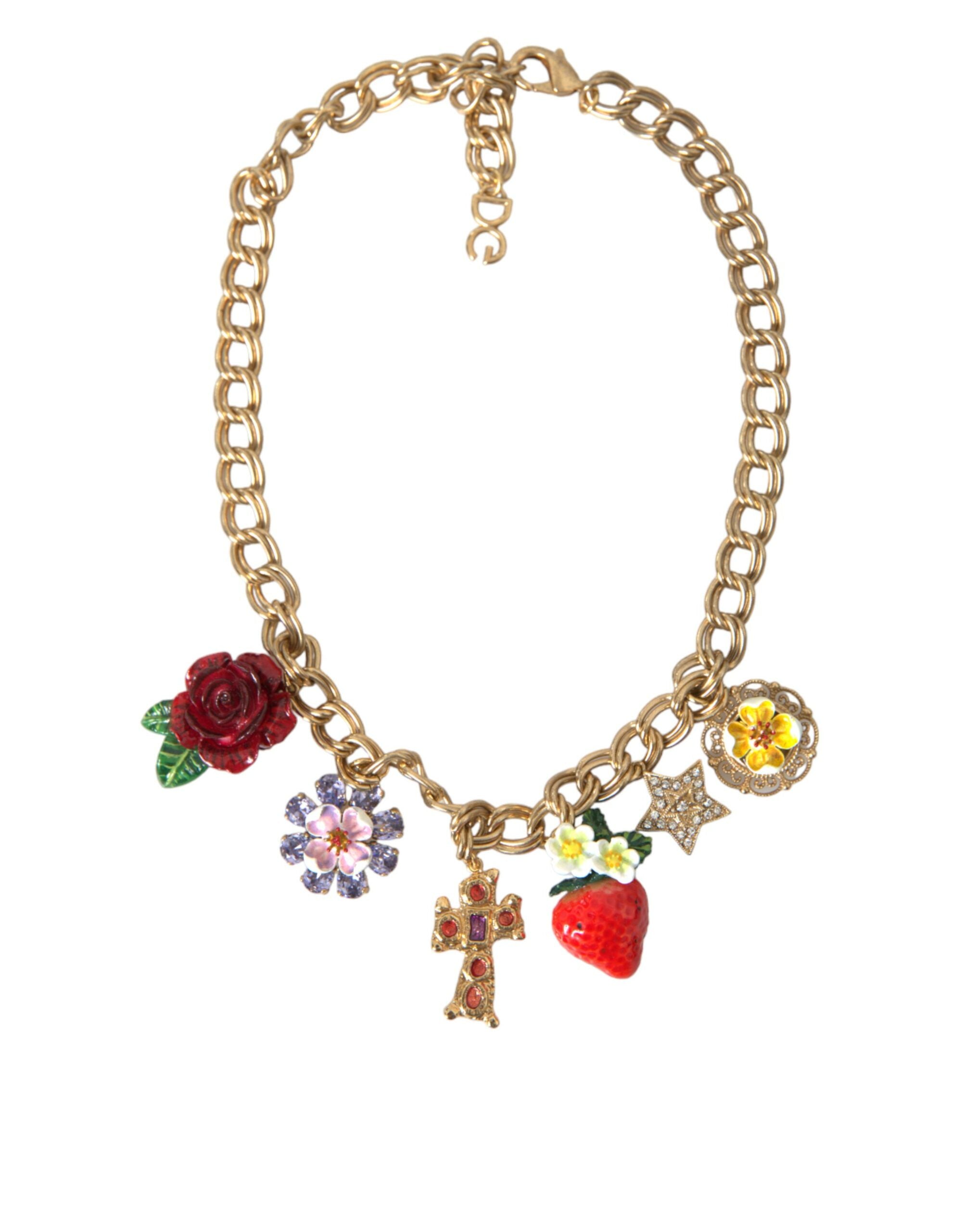 Collier Dolce & Gabbana Rose doré
