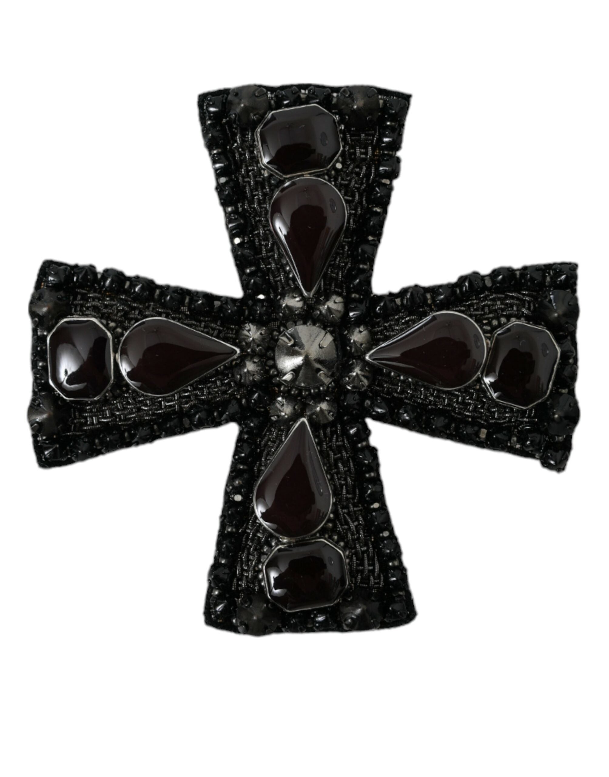 Broche Dolce & Gabbana croix noire noir