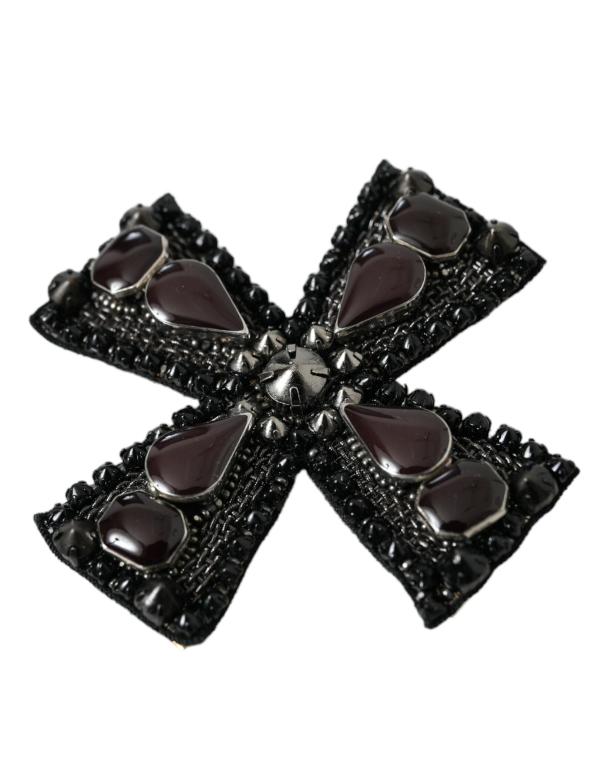Broche Dolce & Gabbana croix noire noir