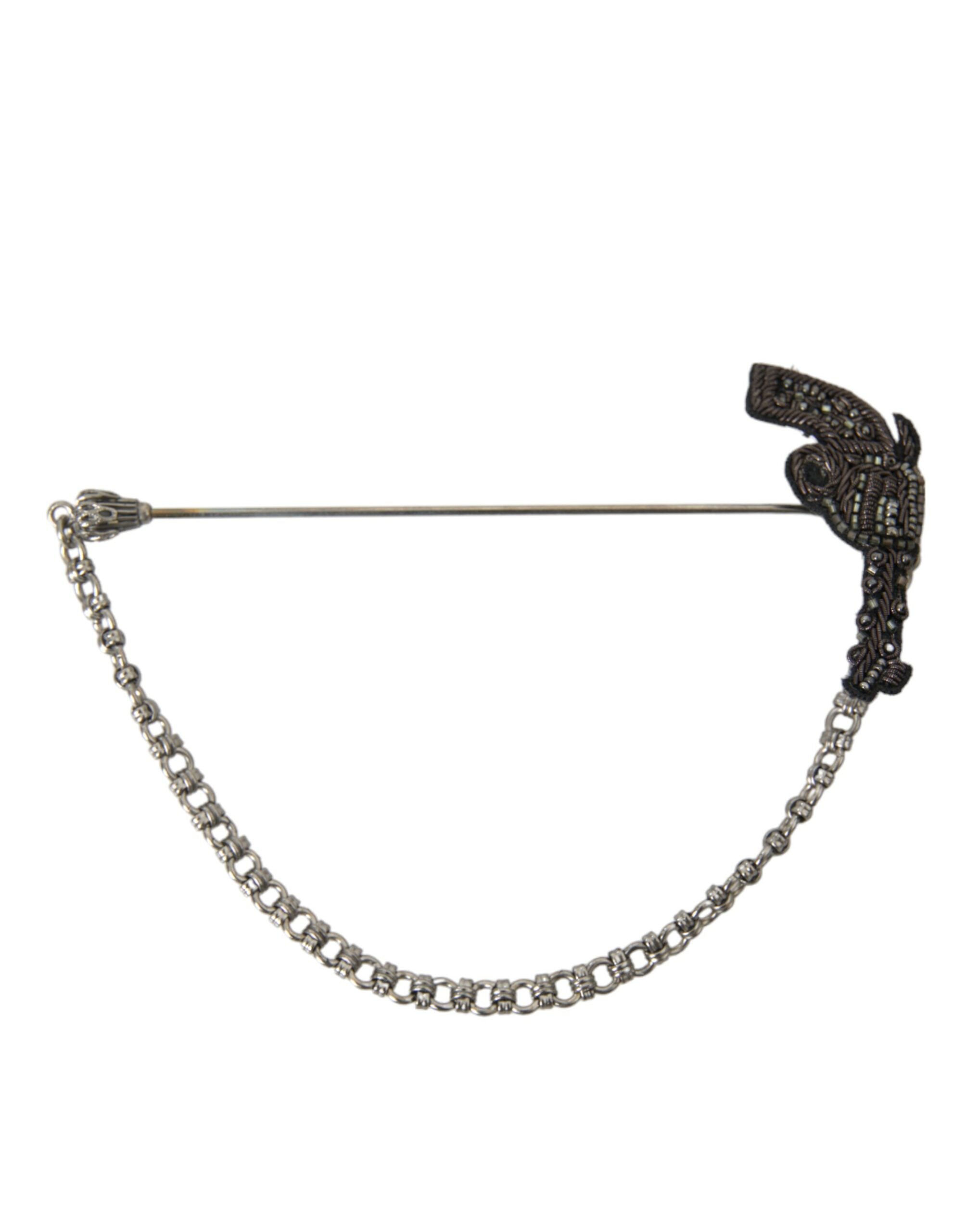 Broche Dolce & Gabbana Révolver noire