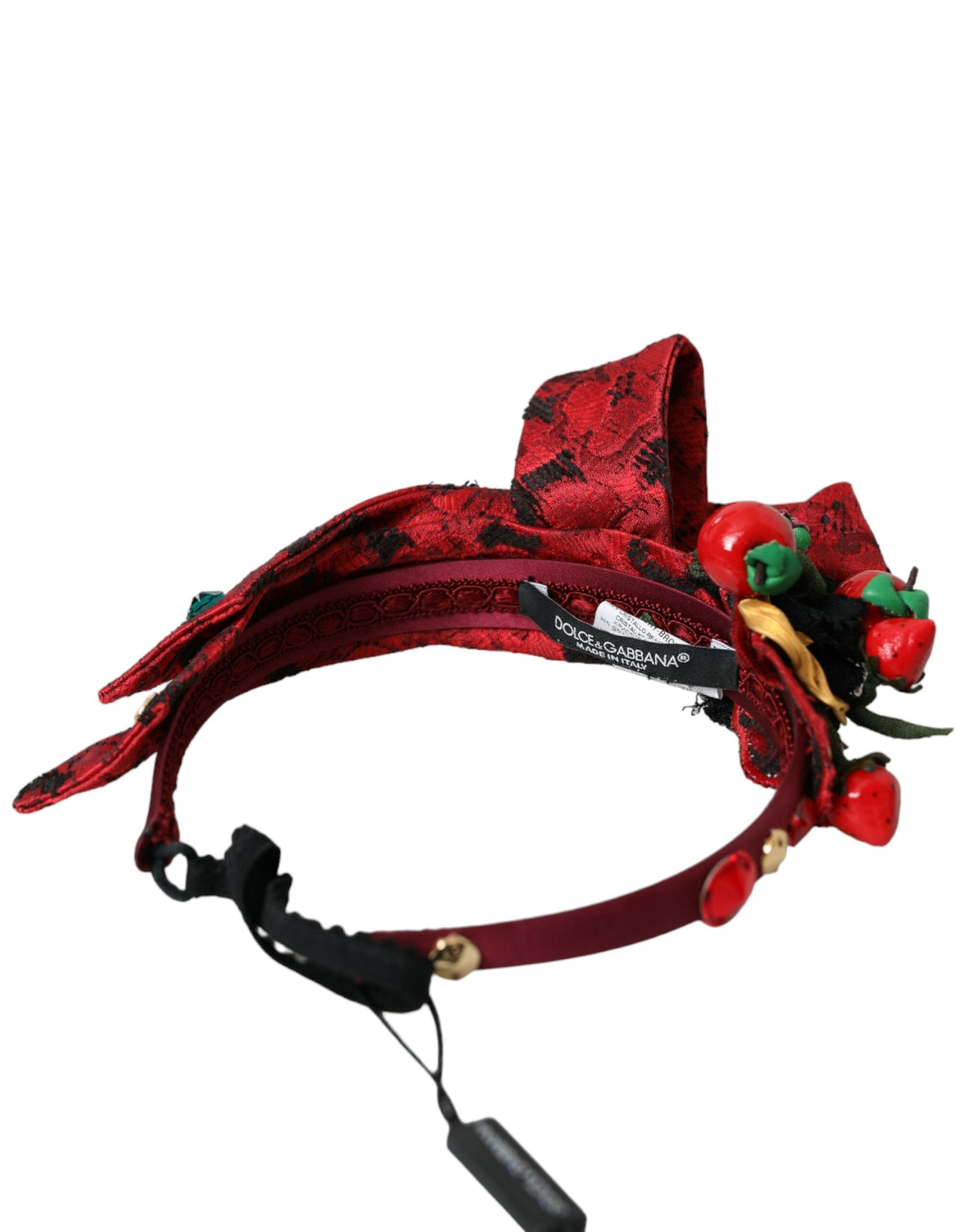 Diadème Dolce & Gabbana cerises rouges