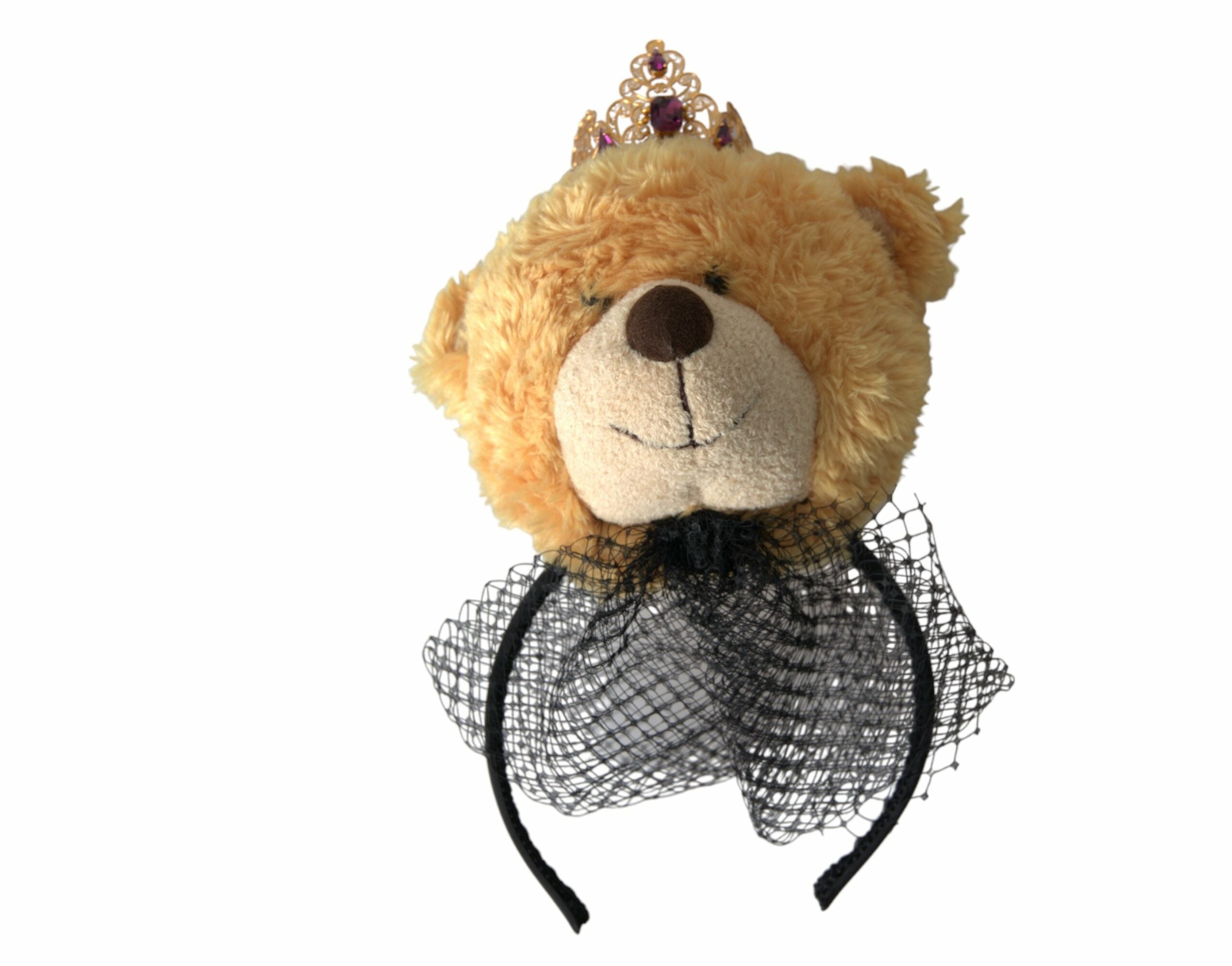 Diadème ours Dolce & Gabbana doré brun