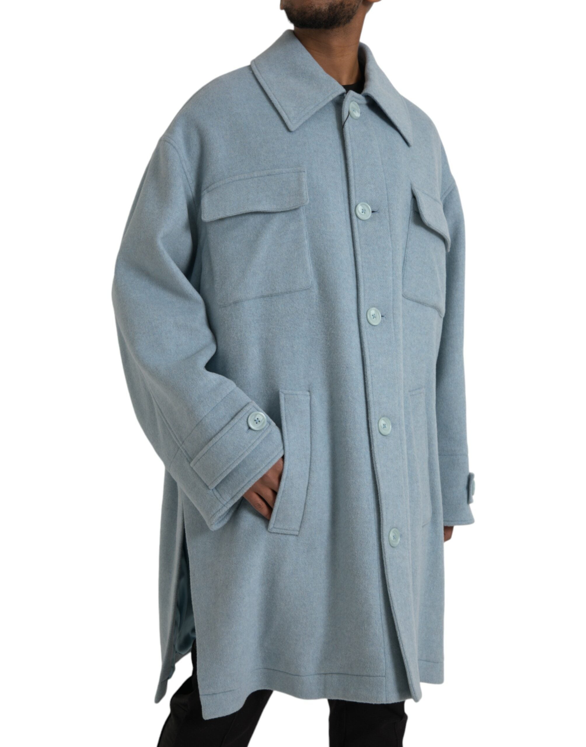 Manteau Dolce & Gabbana Trench bleu clair