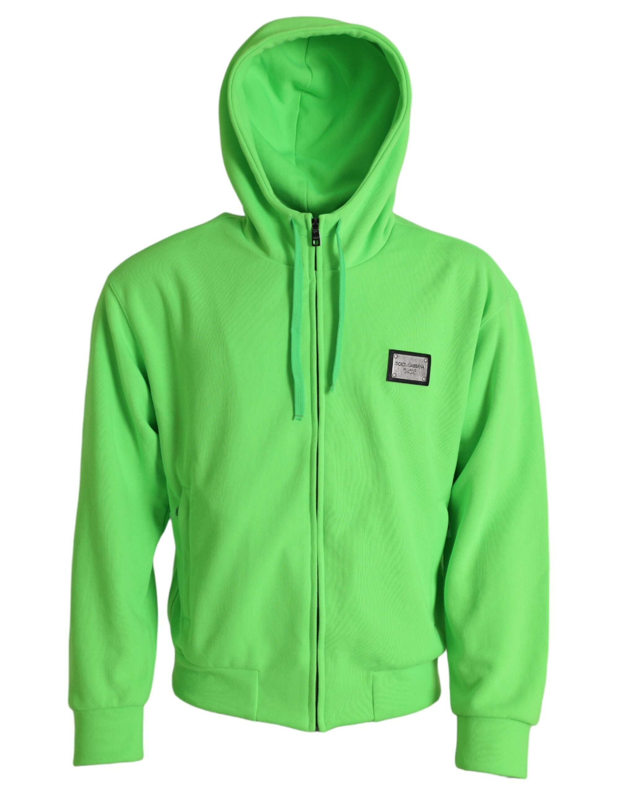 Sweat à capuche Dolce & Gabbana vert néon