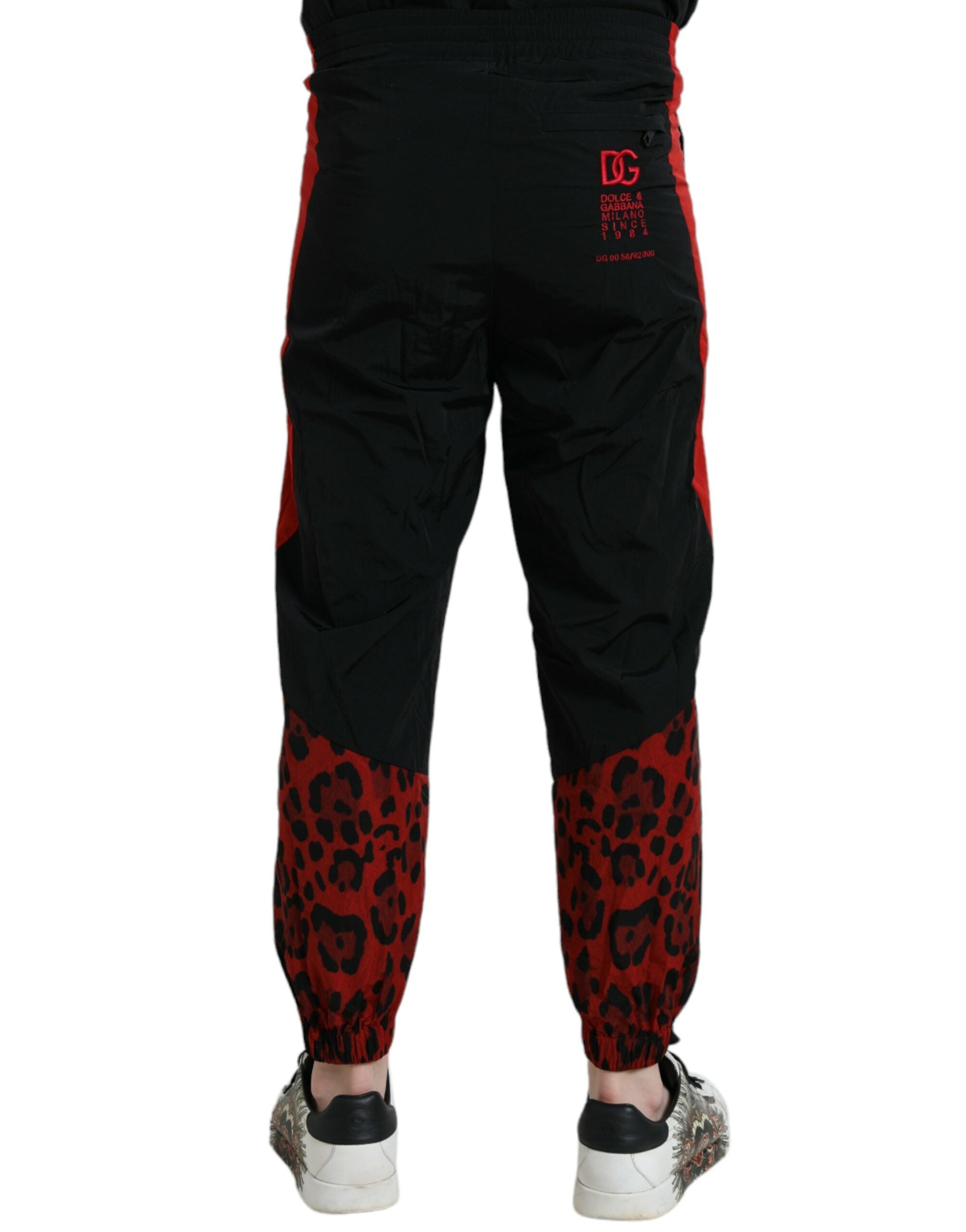 Jogger Dolce & Gabbana noir rouge