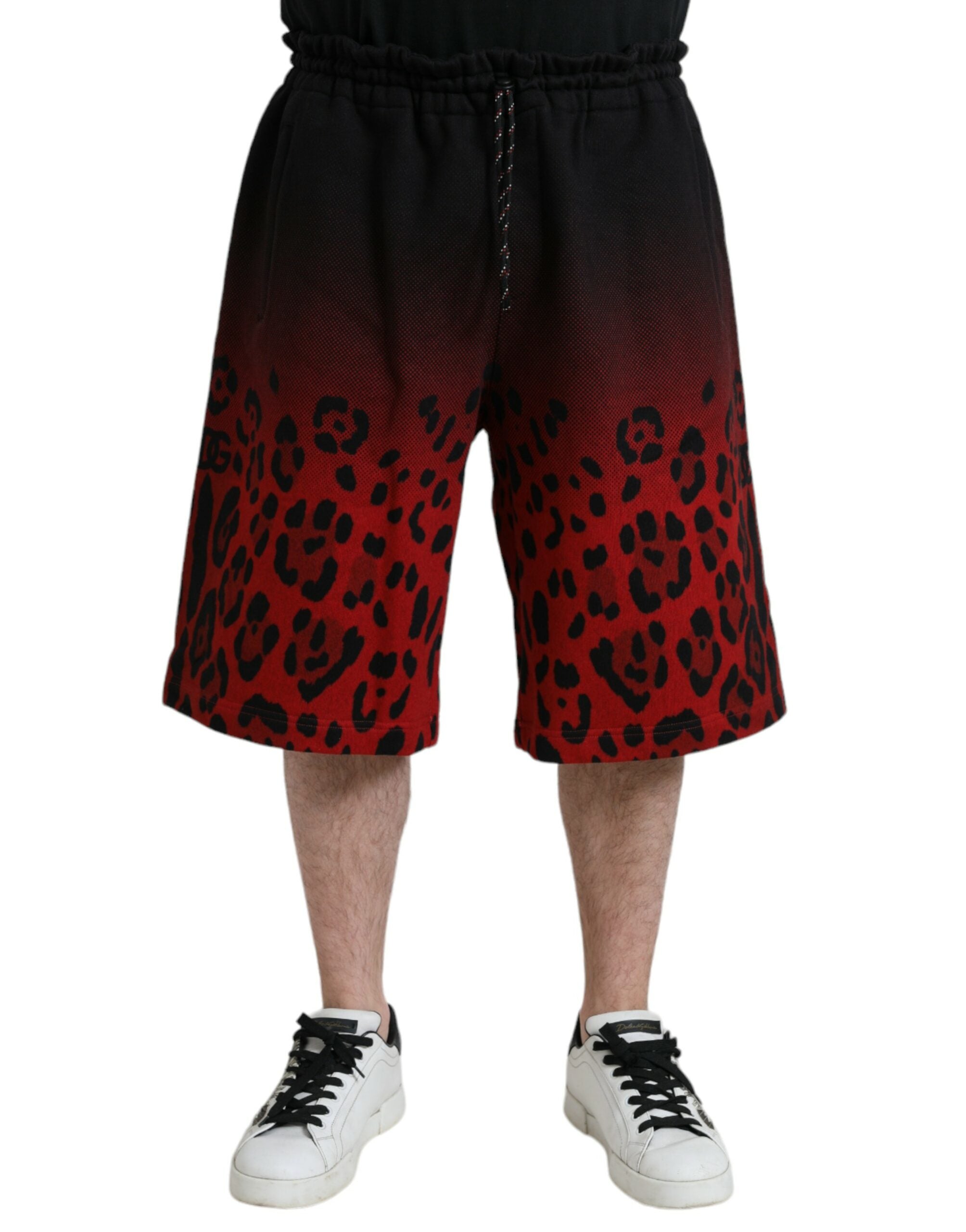 Shorts Dolce & Gabbana léopard rouges