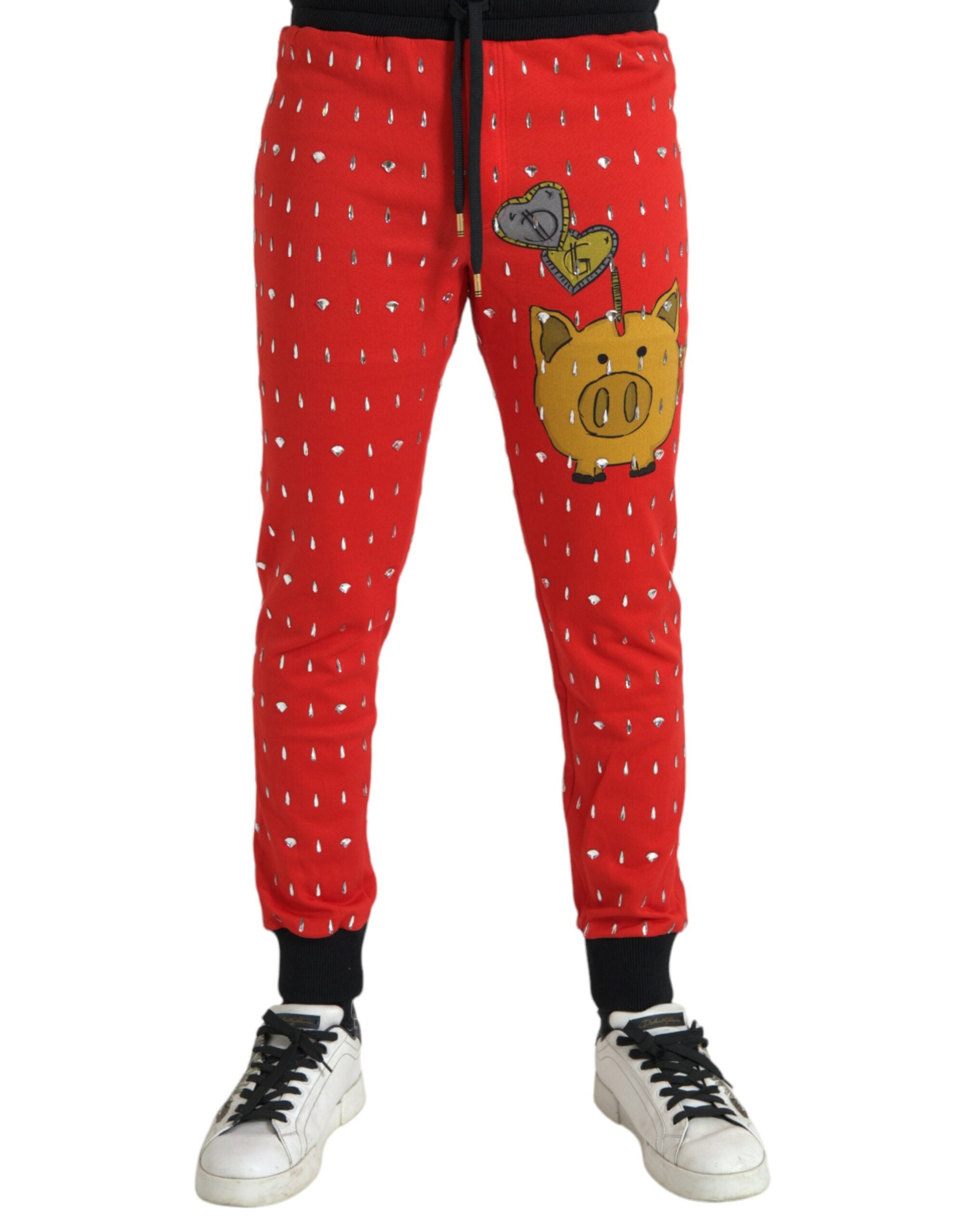 Jogging Dolce & Gabbana Super Pig rouges