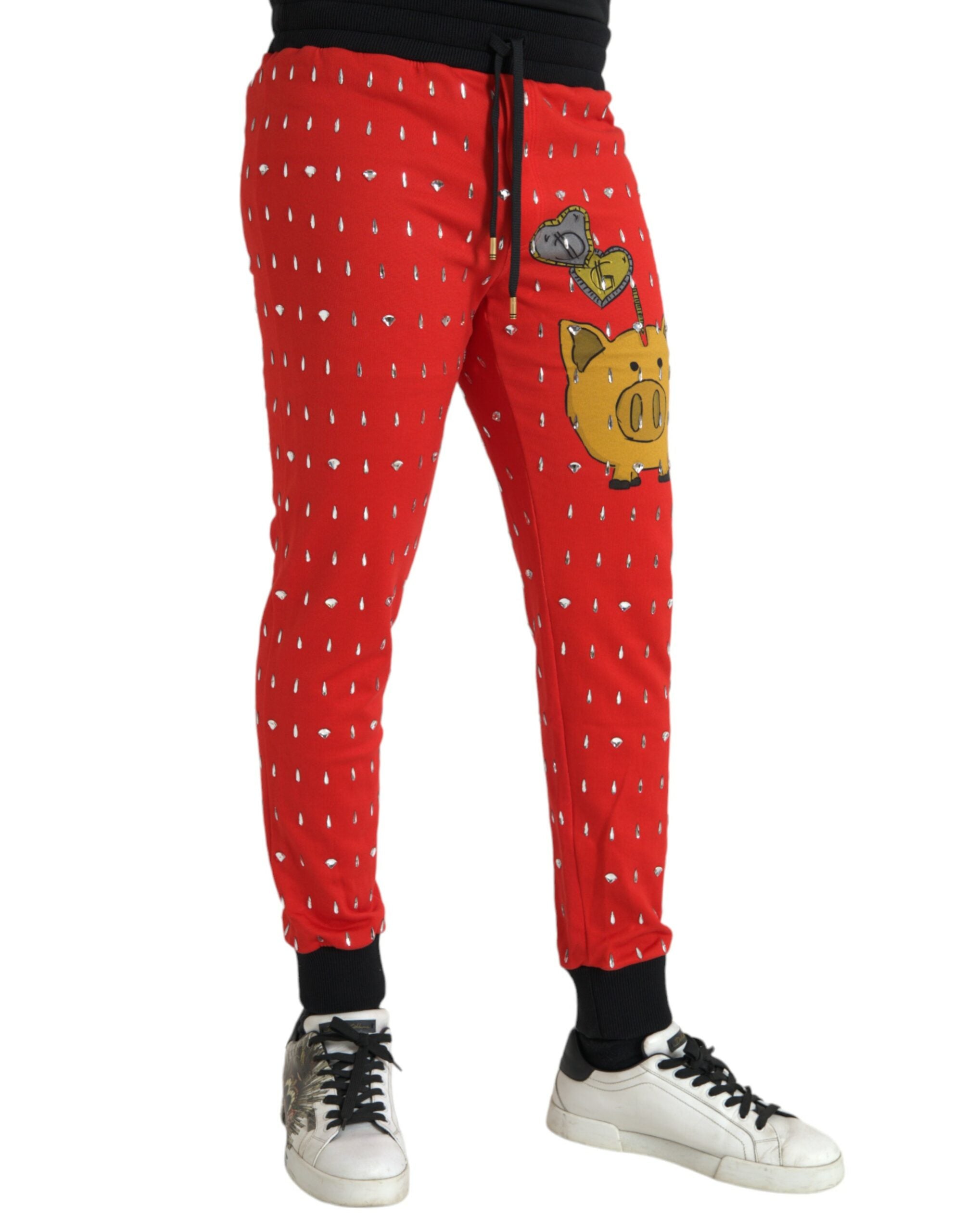 Jogging Dolce & Gabbana Super Pig rouges