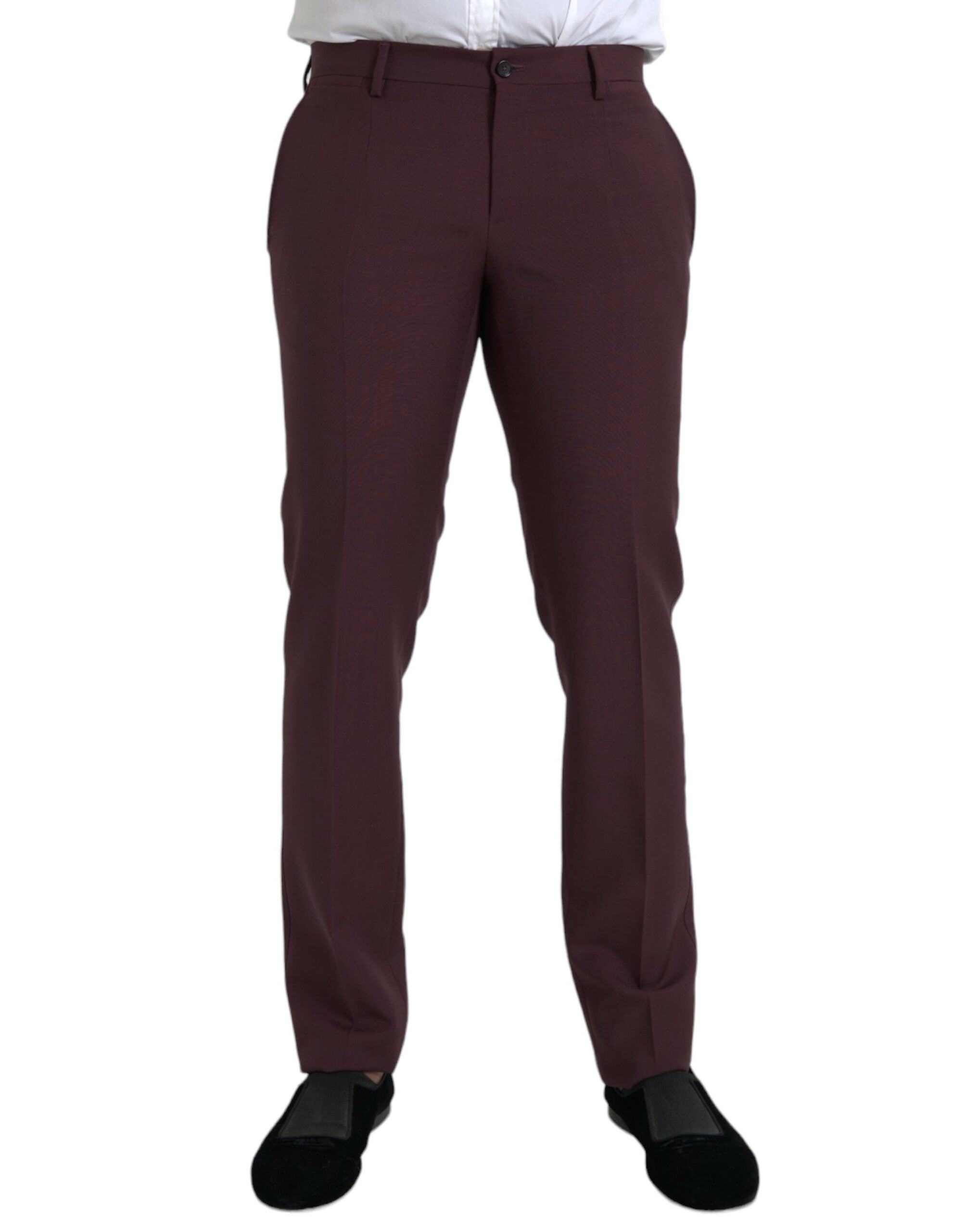Pantalon Dolce & Gabbana slim maroon