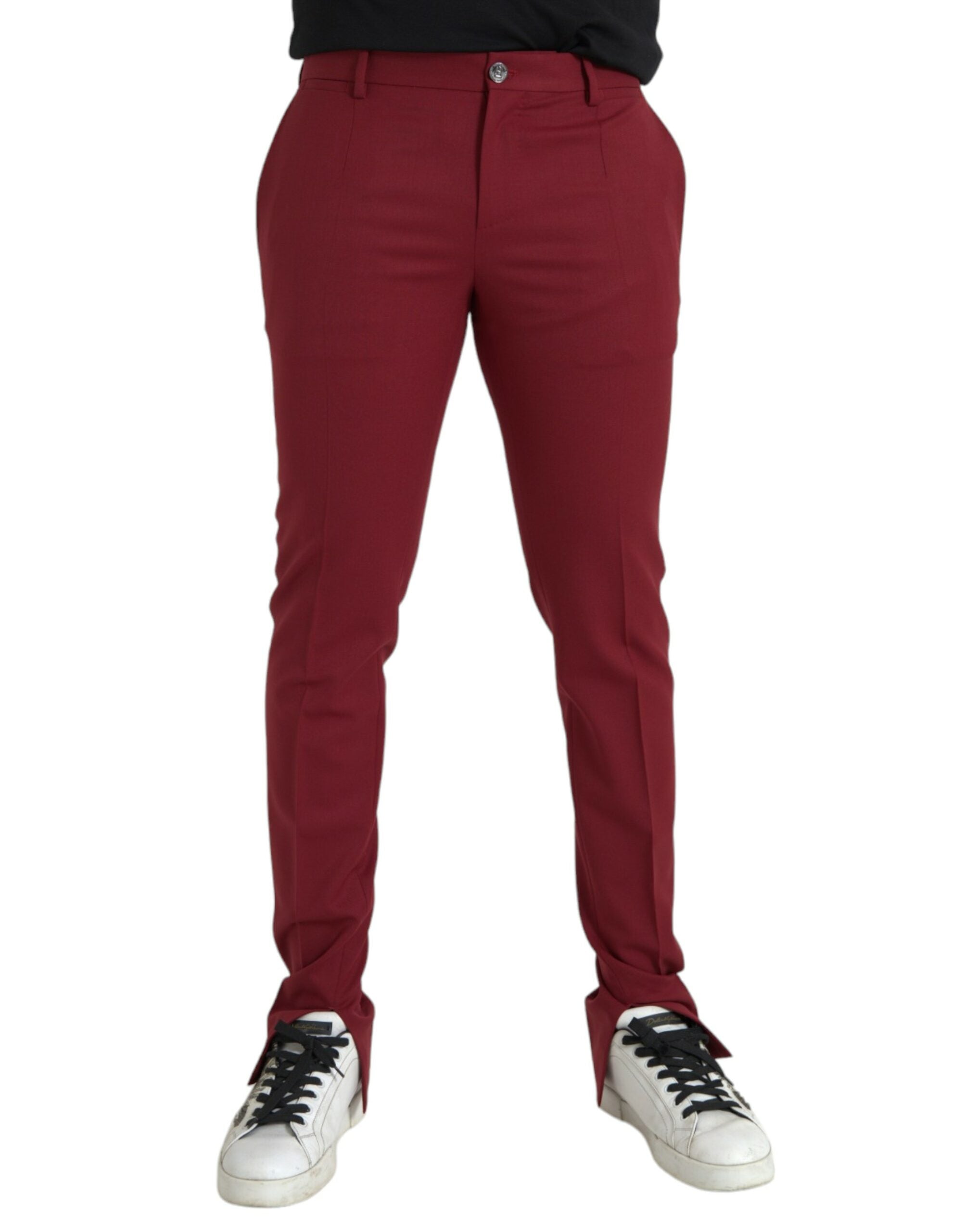 Pantalons DOLCE & GABBANA slim rouges
