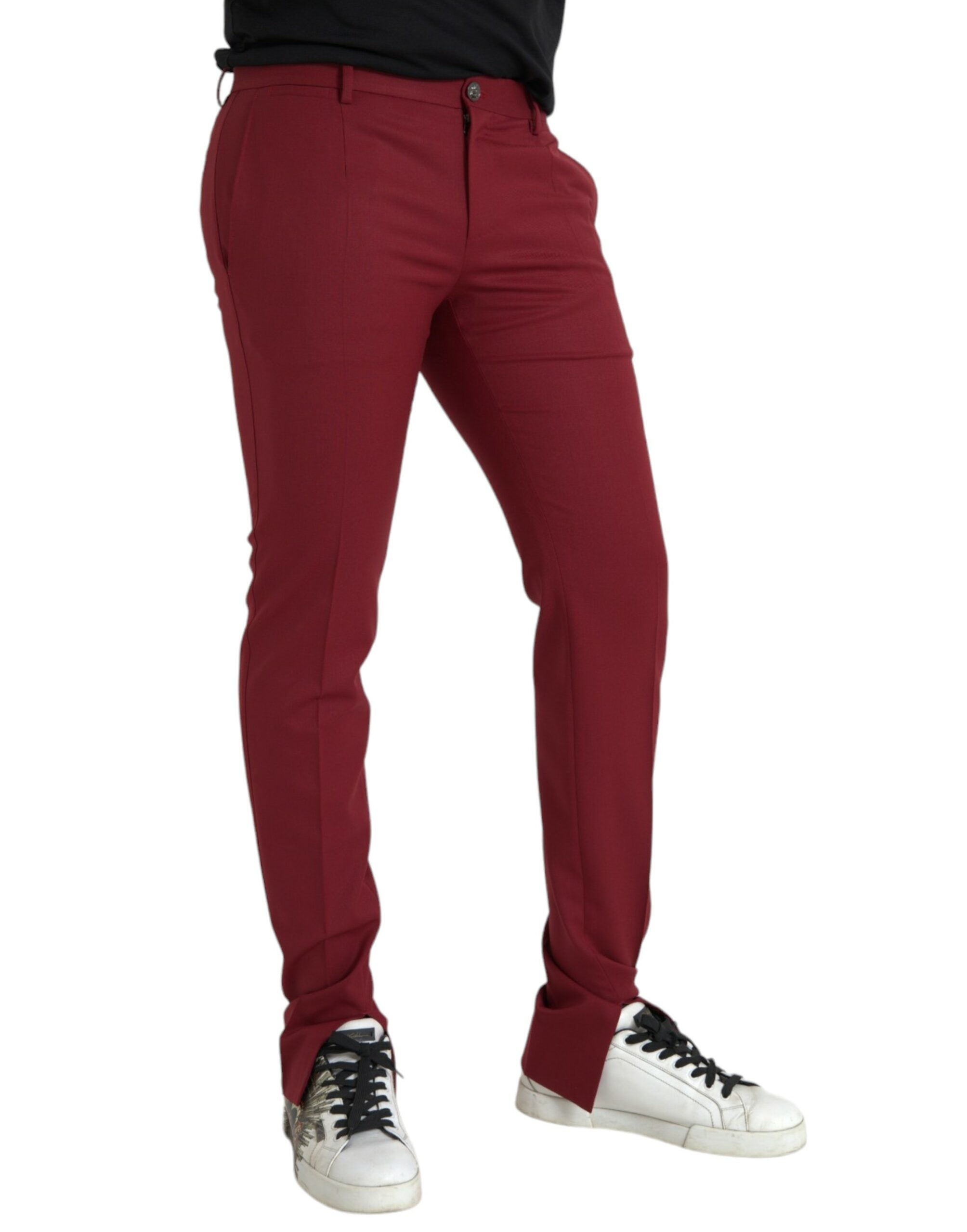 Pantalons DOLCE & GABBANA slim rouges