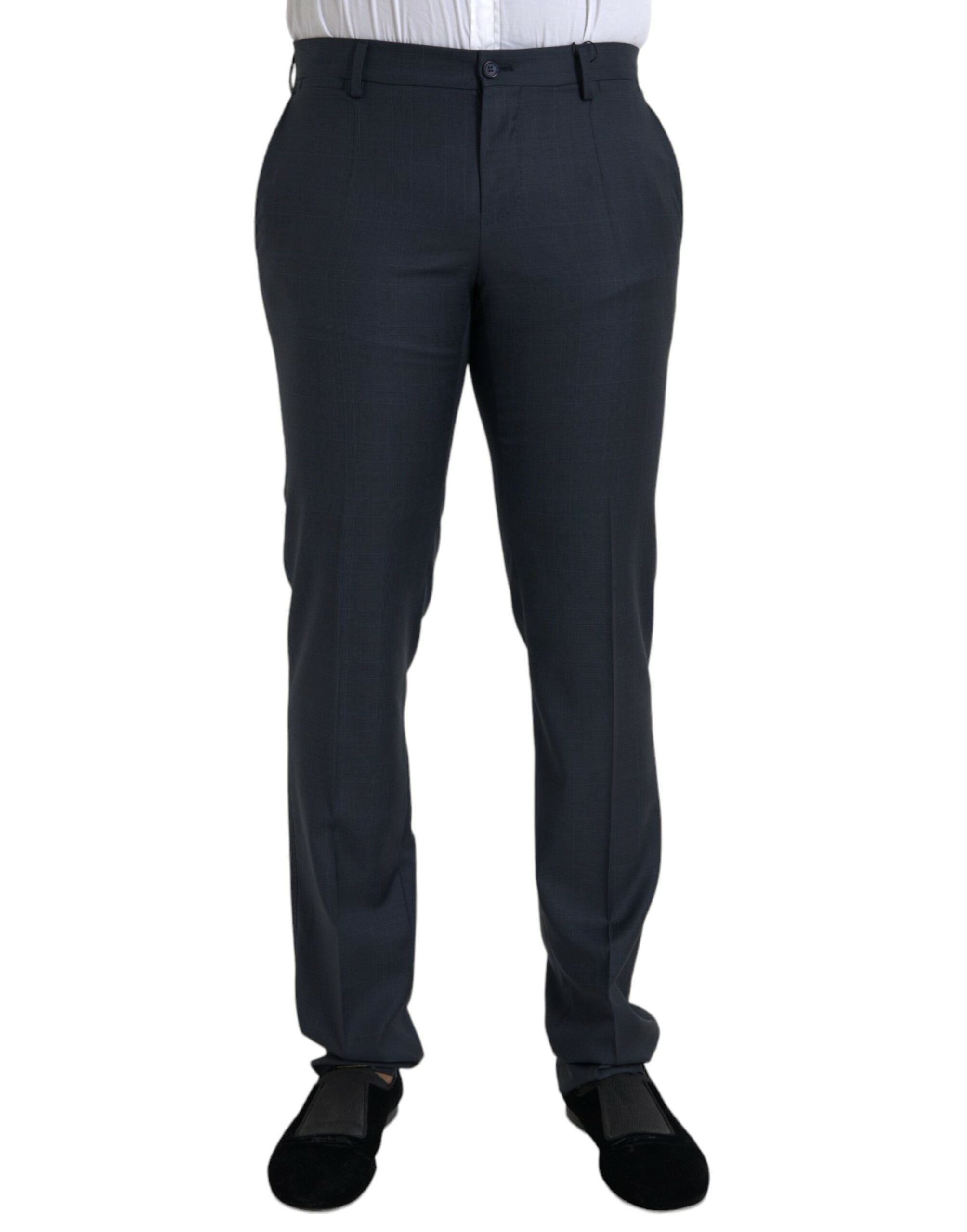 Pantalons DOLCE & GABBANA bleu à carreaux