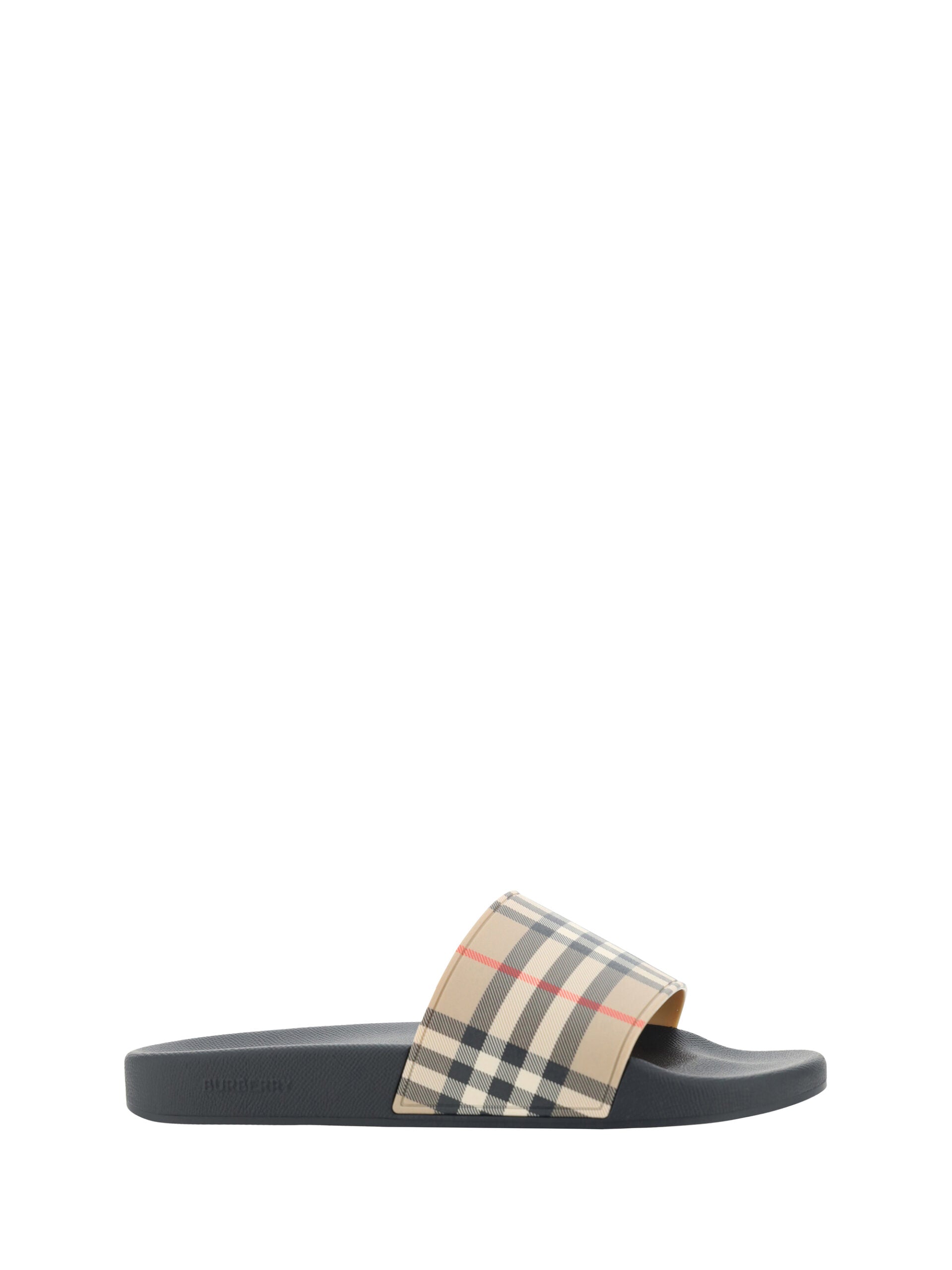 Sandales Burberry à motifs beiges