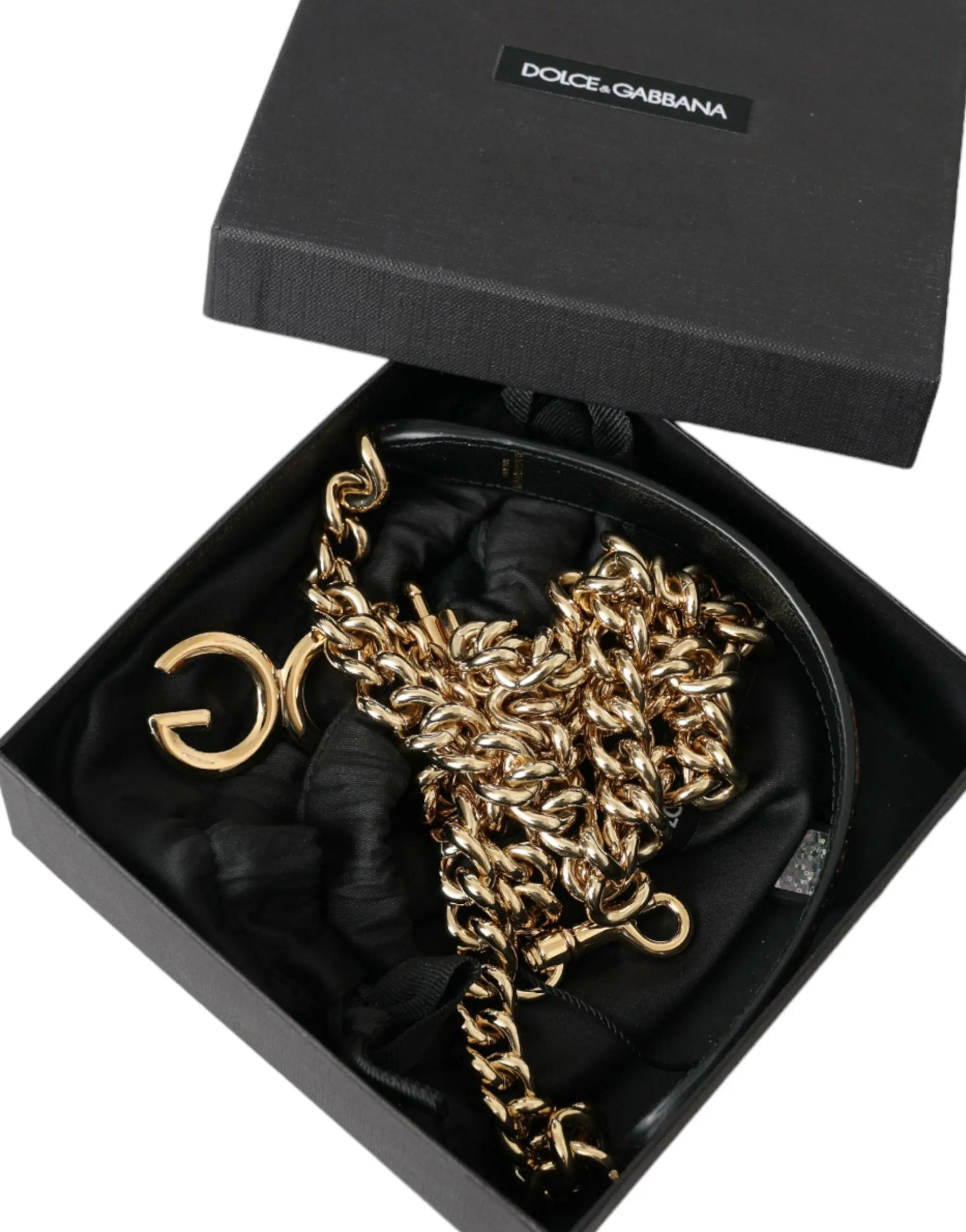 Sangle d'épaule Dolce & Gabbana léopard marron Dolce & Gabbana