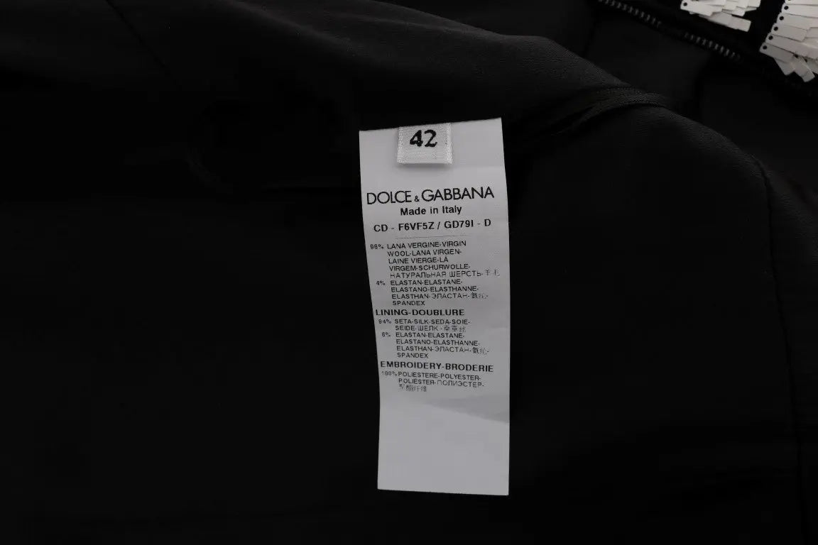Robe Dolce & Gabbana sans manches rayée orange et noire Dolce & Gabbana