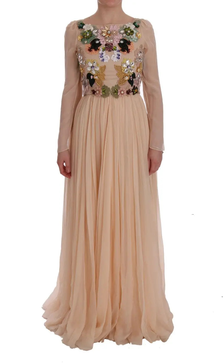 Robe Dolce & Gabbana A-line rose Dolce & Gabbana