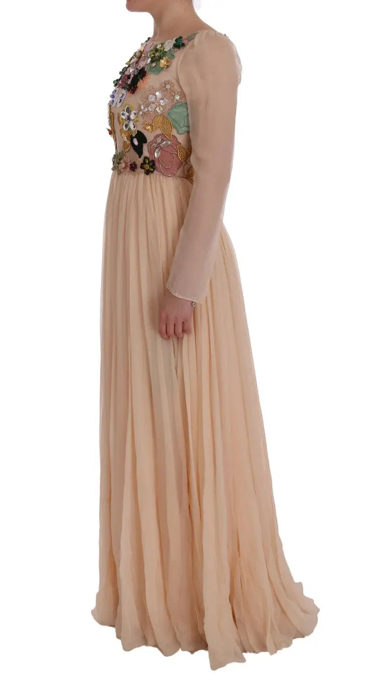 Robe Dolce & Gabbana A-line rose Dolce & Gabbana