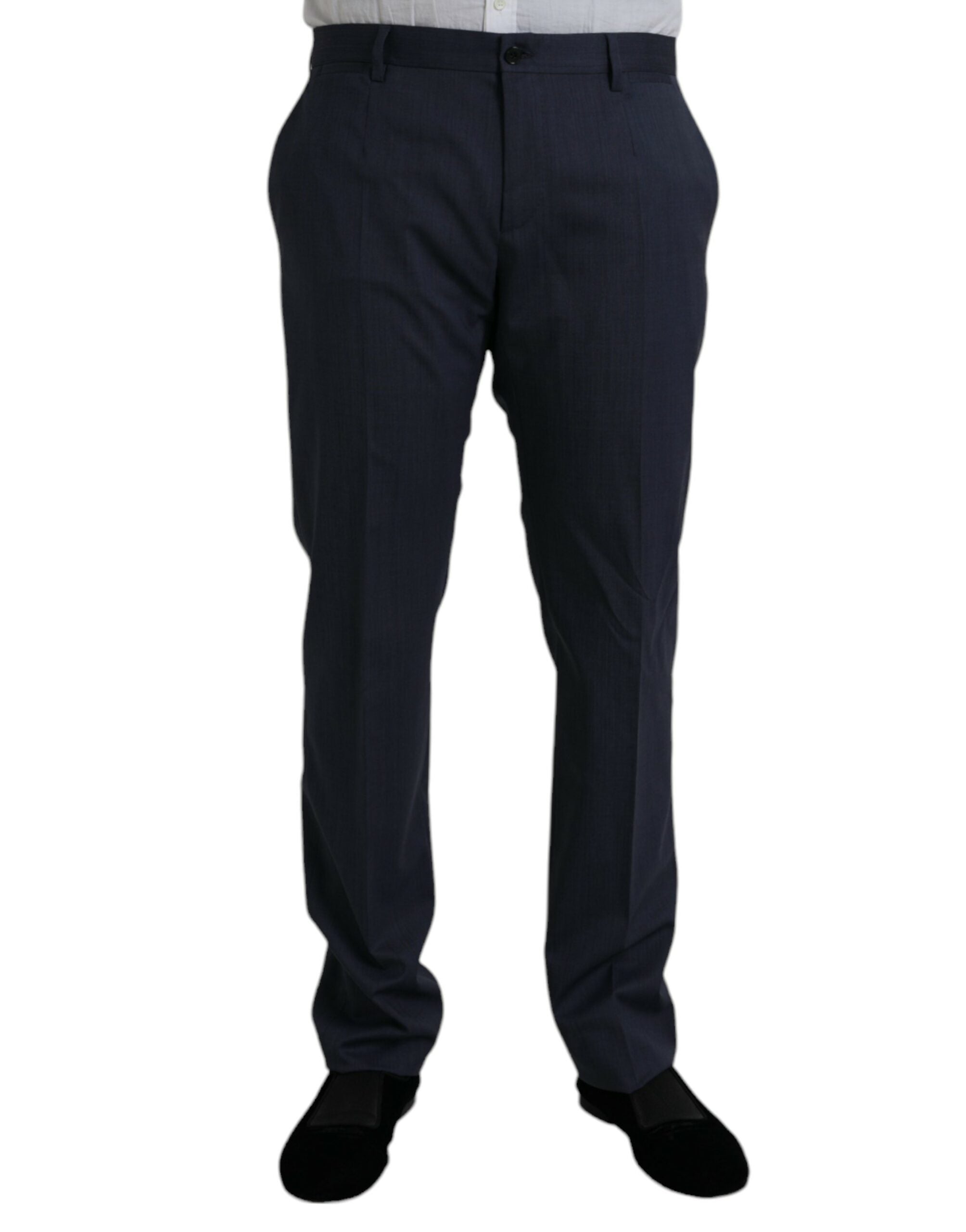 Pantalons Dolce & Gabbana en laine bleus