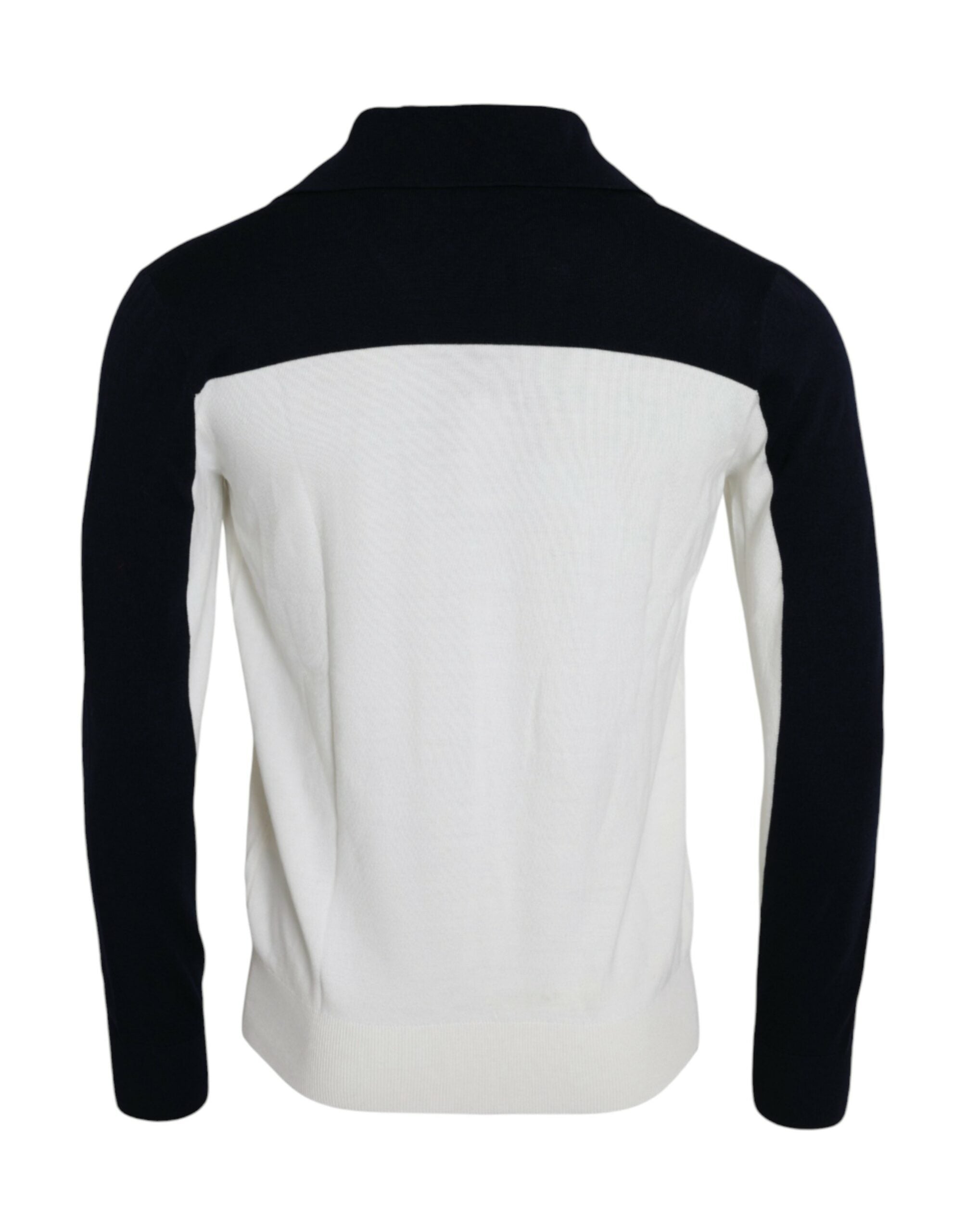 Pull Henley Dolce & Gabbana blanc noir