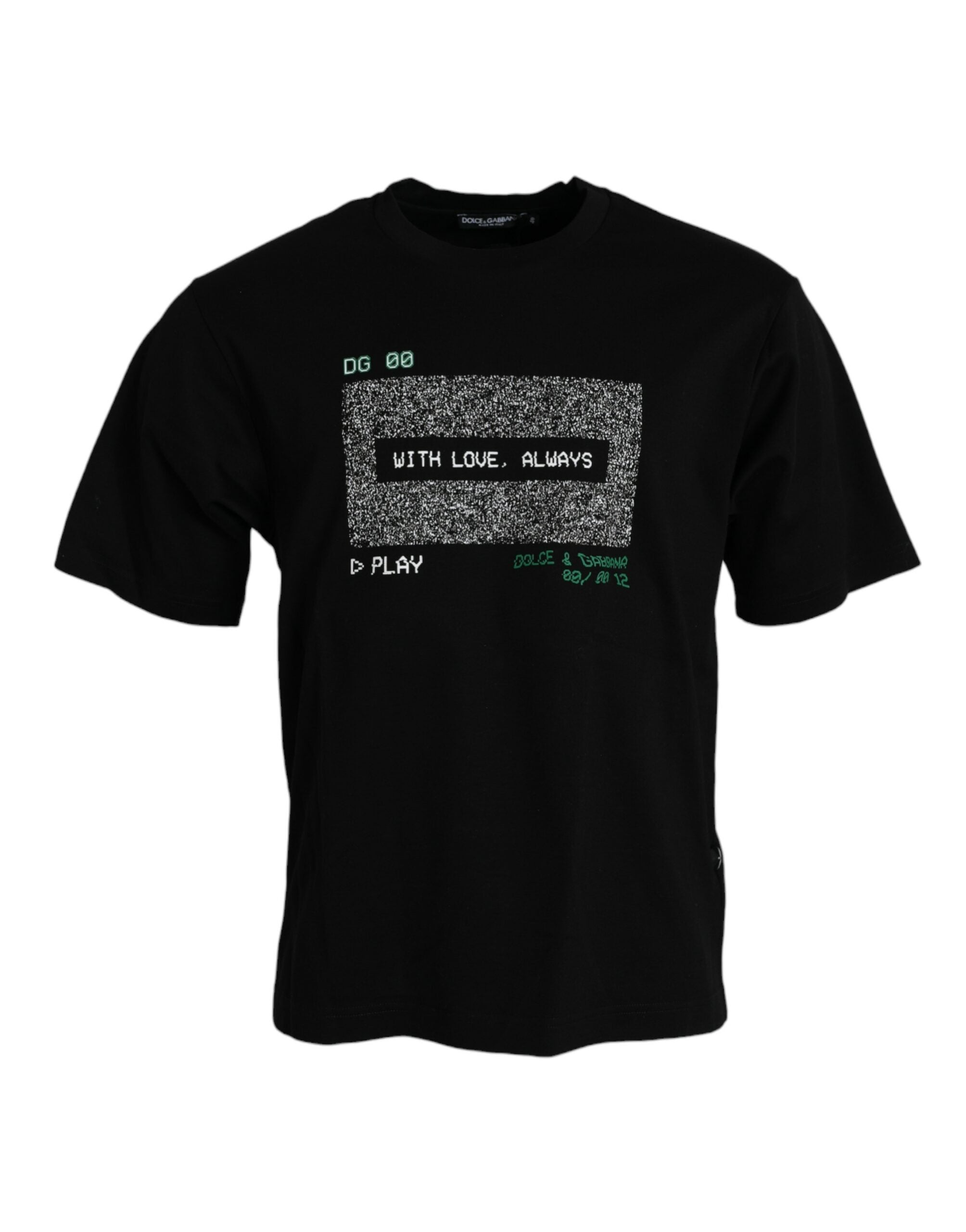 T-shirt Dolce & Gabbana Crew noir