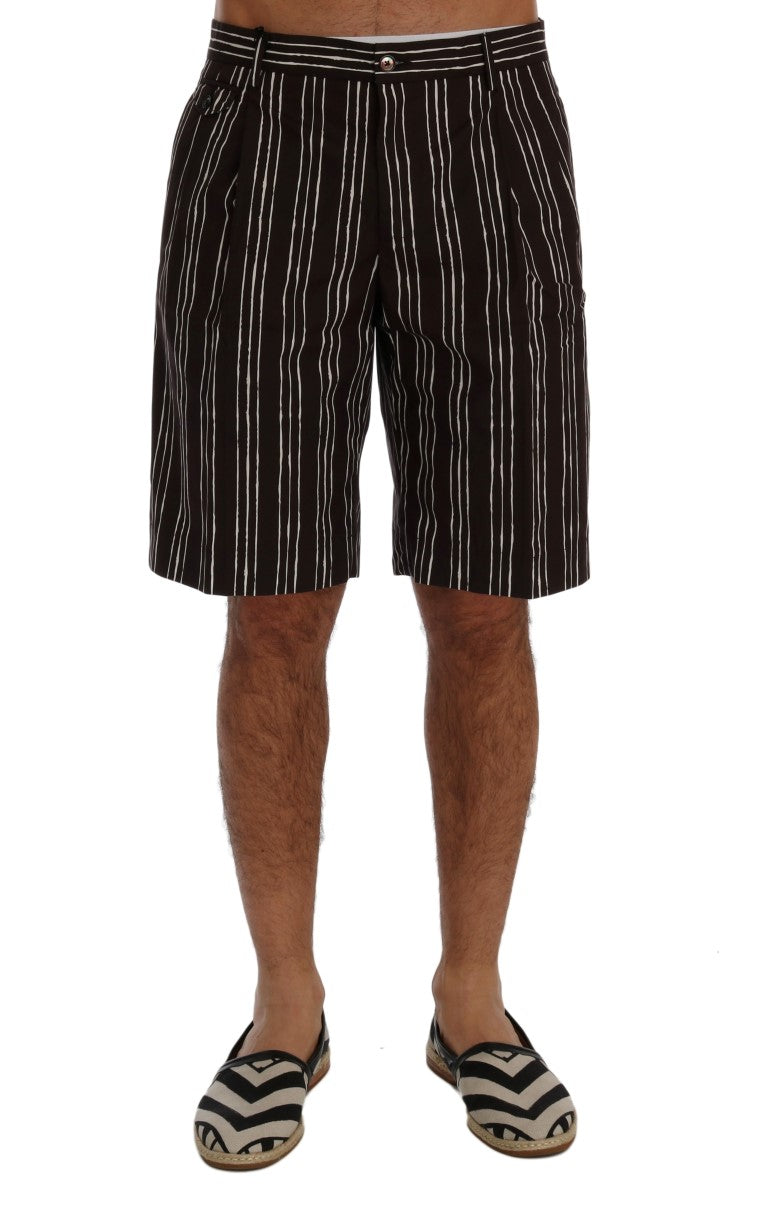 Shorts Dolce & Gabbana bordeaux rayés