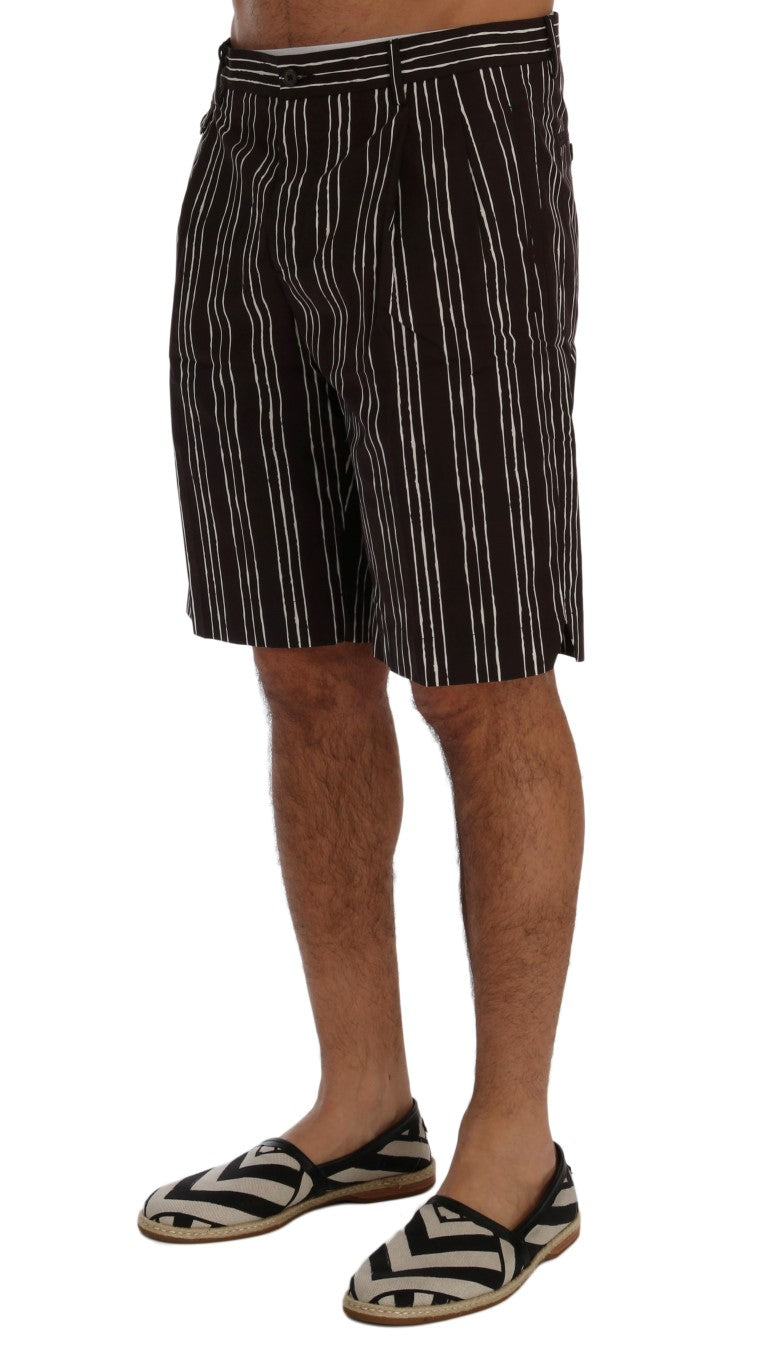 Shorts Dolce & Gabbana bordeaux rayés