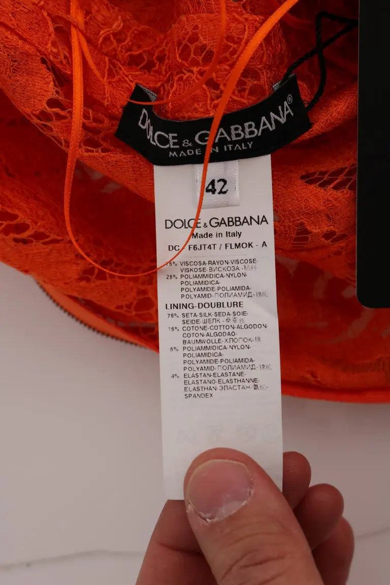 Robe Dolce & Gabbana Orange floral Dolce & Gabbana