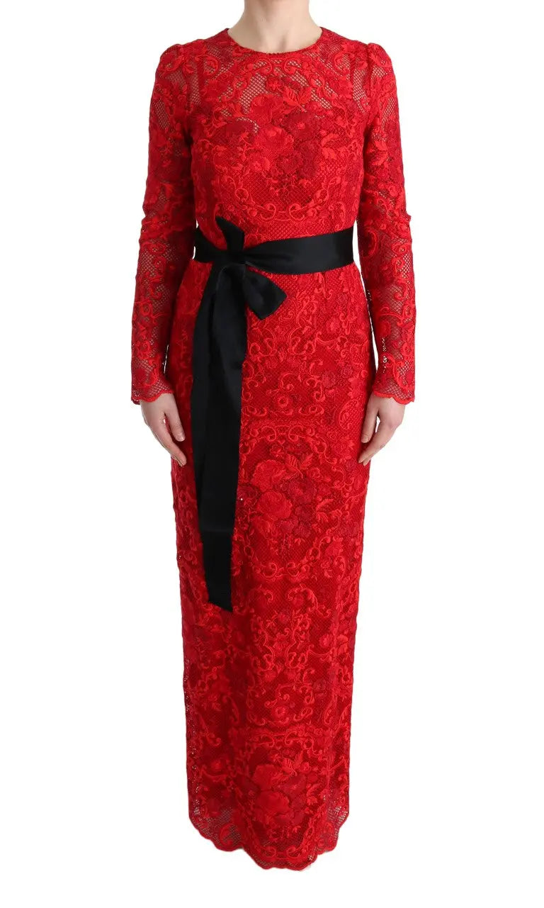 Robe Dolce & Gabbana Longue rouge Dolce & Gabbana