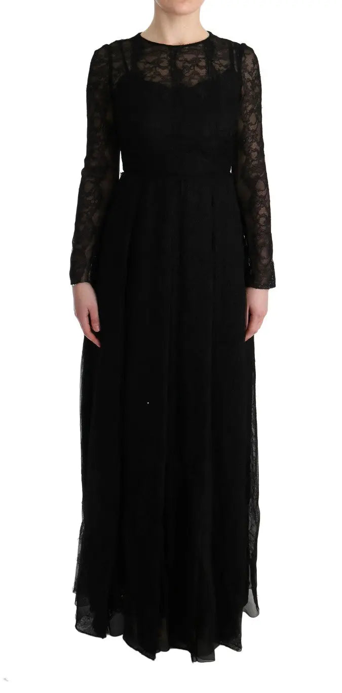 Robe Dolce & Gabbana en dentelle noire Dolce & Gabbana