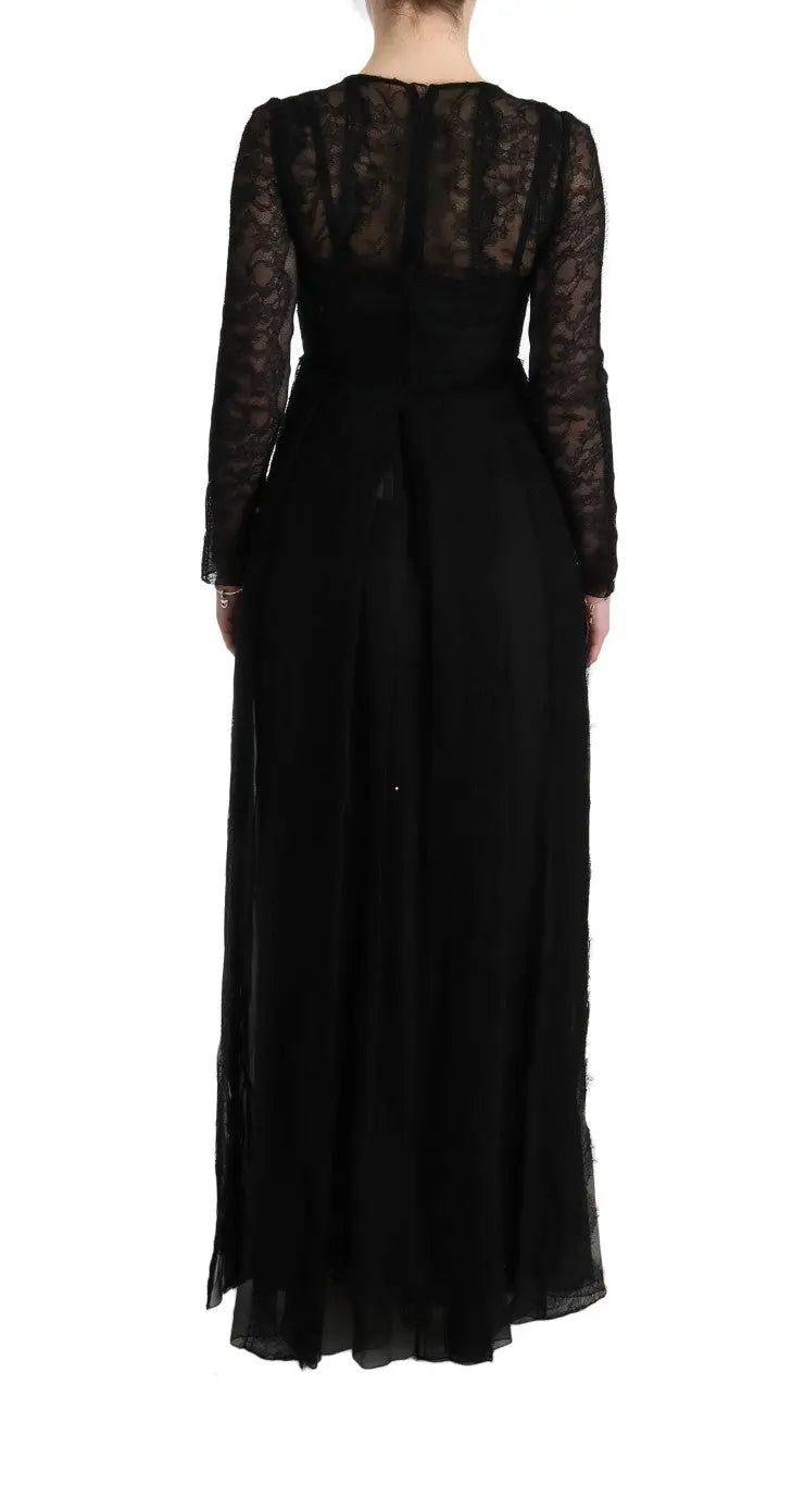 Robe Dolce & Gabbana en dentelle noire Dolce & Gabbana