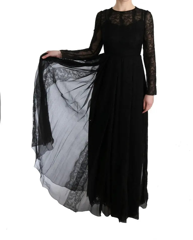 Robe Dolce & Gabbana en dentelle noire Dolce & Gabbana