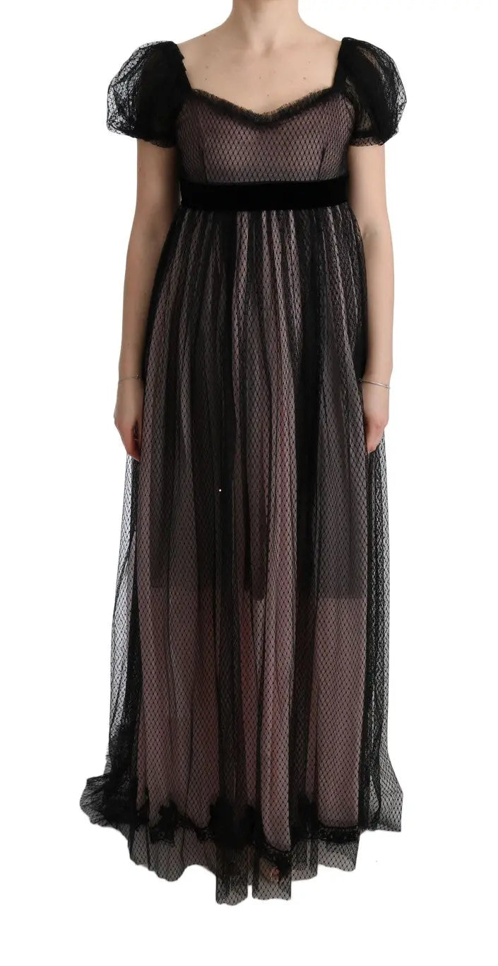 Robe Dolce & Gabbana noire et rose Dolce & Gabbana