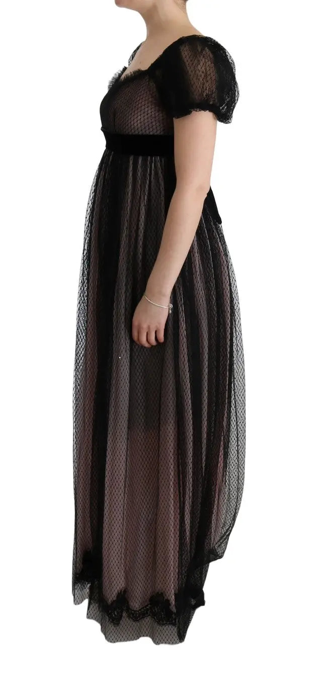 Robe Dolce & Gabbana noire et rose Dolce & Gabbana