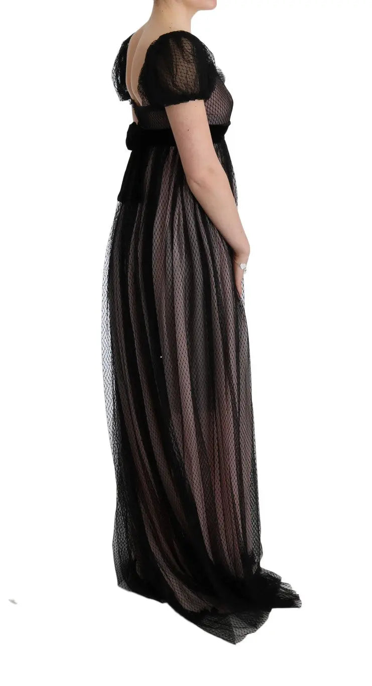 Robe Dolce & Gabbana noire et rose Dolce & Gabbana