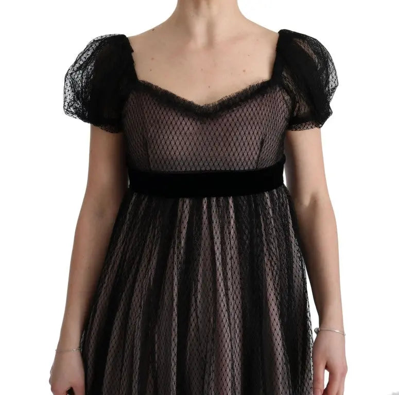 Robe Dolce & Gabbana noire et rose Dolce & Gabbana
