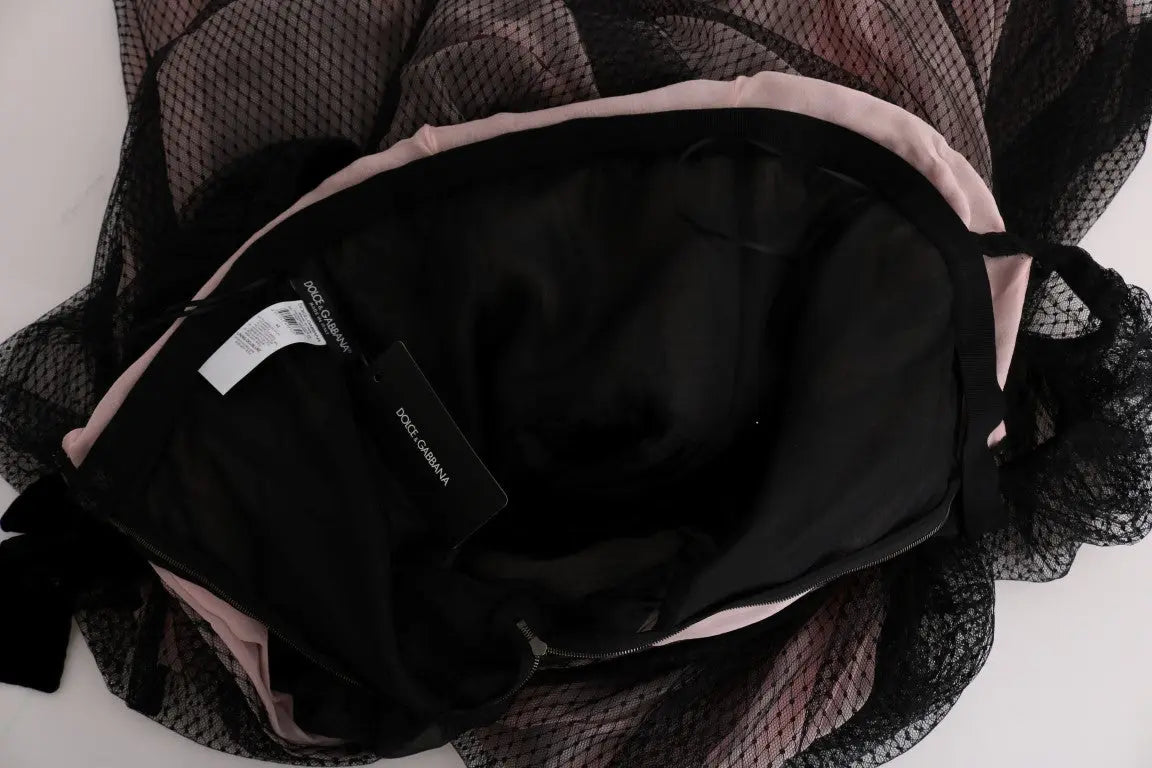 Robe Dolce & Gabbana noire et rose Dolce & Gabbana