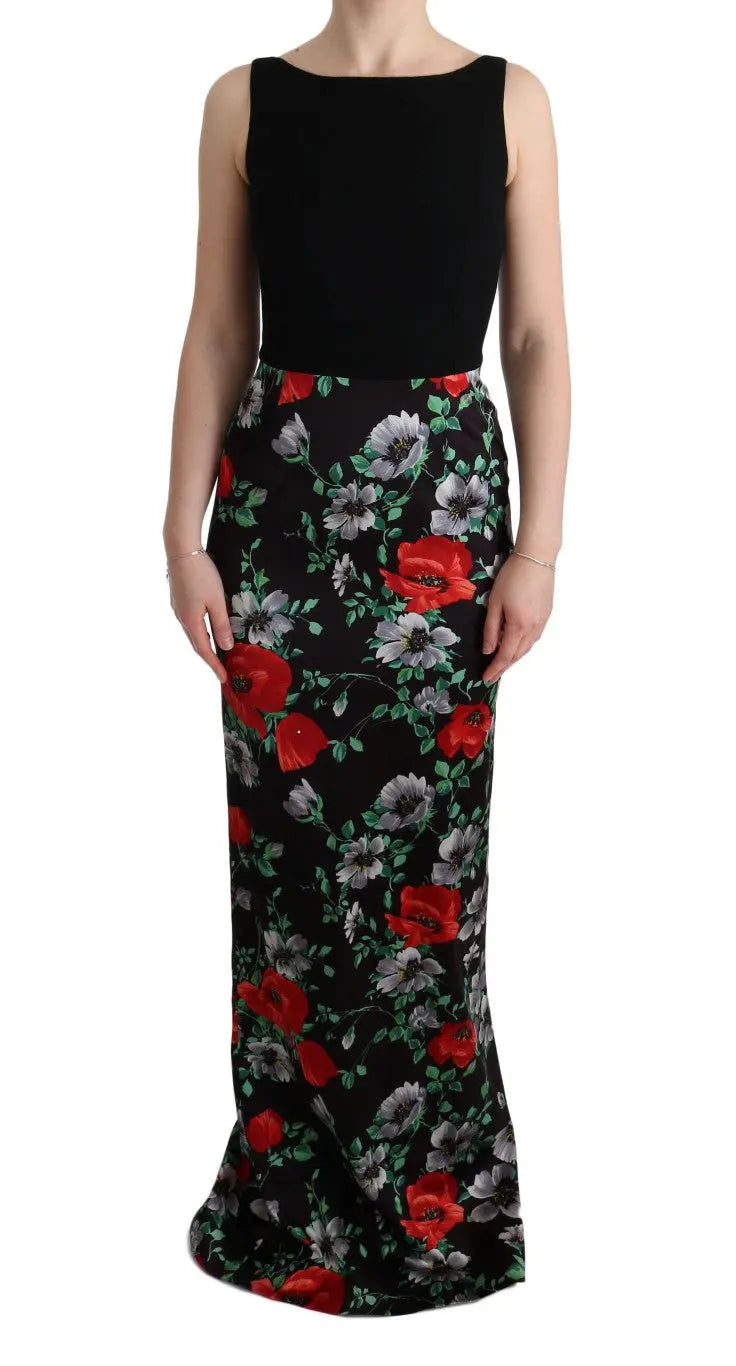 Robe Dolce & Gabbana longue fleurie multicolore Dolce & Gabbana