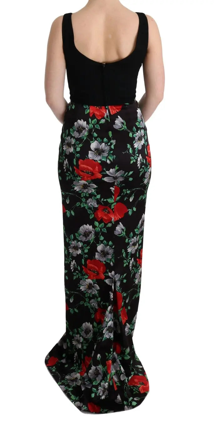 Robe Dolce & Gabbana longue fleurie multicolore Dolce & Gabbana
