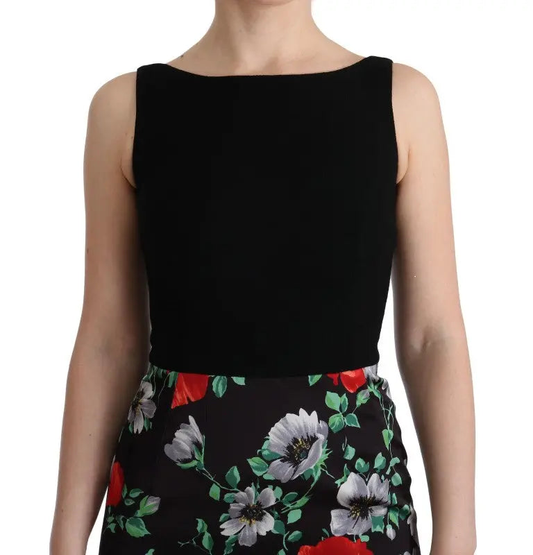 Robe Dolce & Gabbana longue fleurie multicolore Dolce & Gabbana