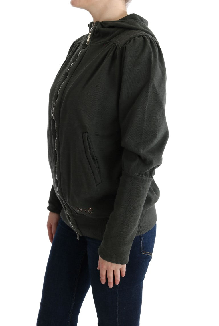 Sweat à capuche EXTE zippé gris
