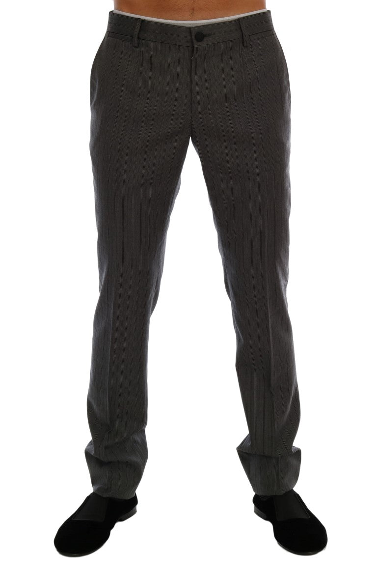 Pantalons Dolce & Gabbana Formels rayés gris