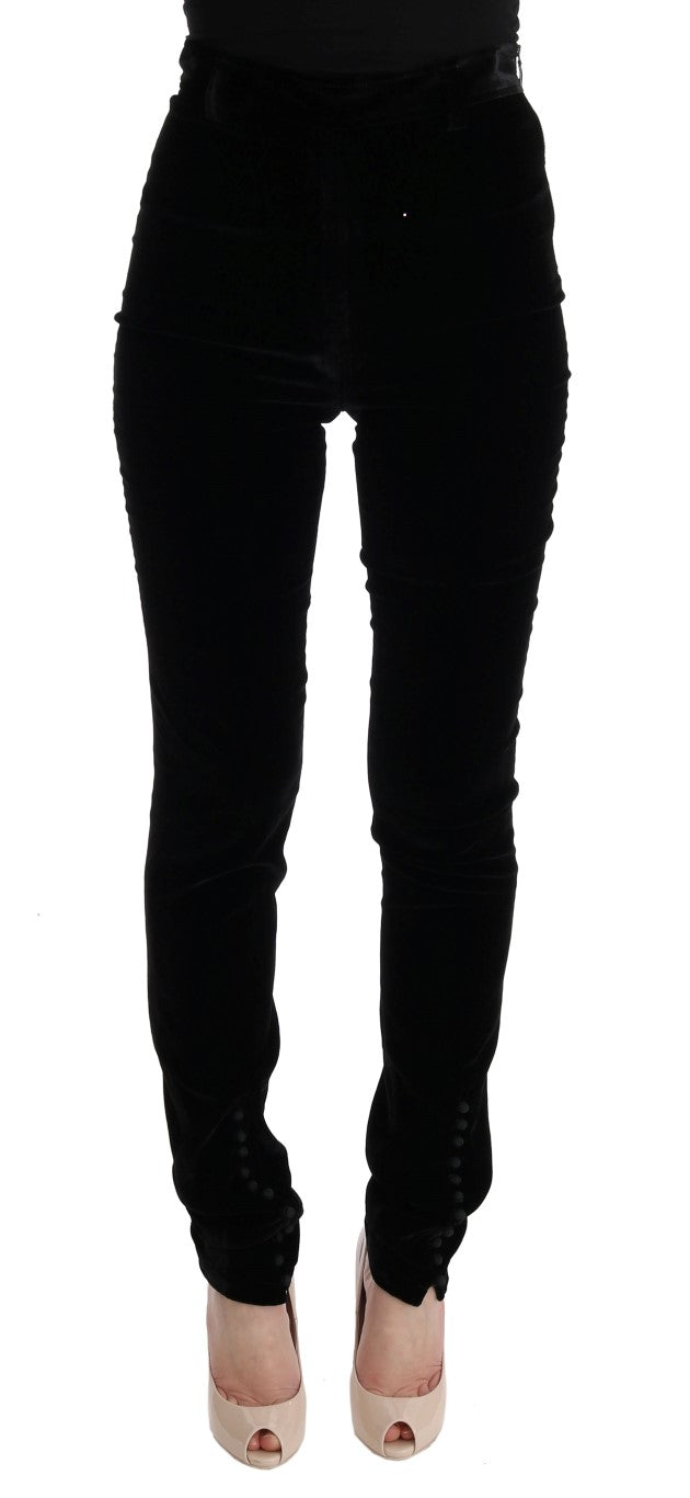 Pantalons Ermanno Scervino taille haute noirs