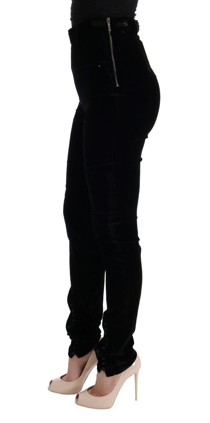 Pantalons Ermanno Scervino taille haute noirs