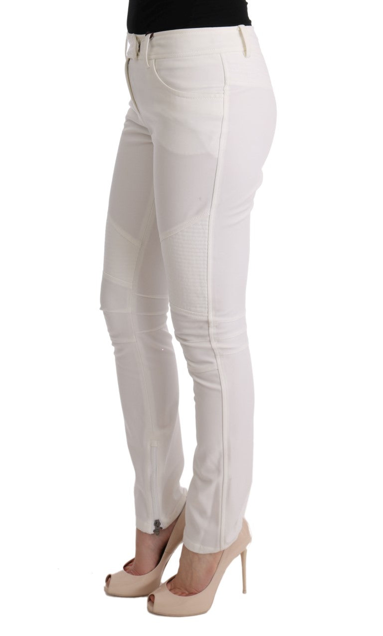 Pantalon Ermanno Scervino Slim Fit blancs