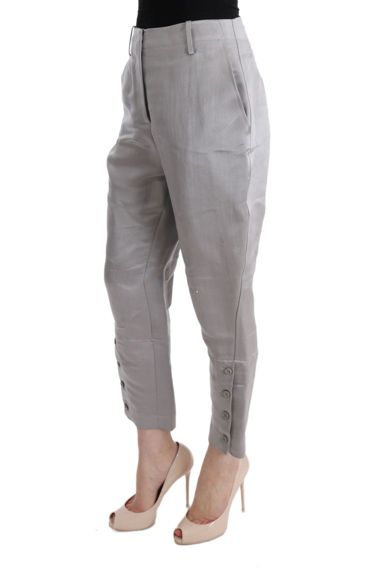 Pantalon cropped Ermanno Scervino gris