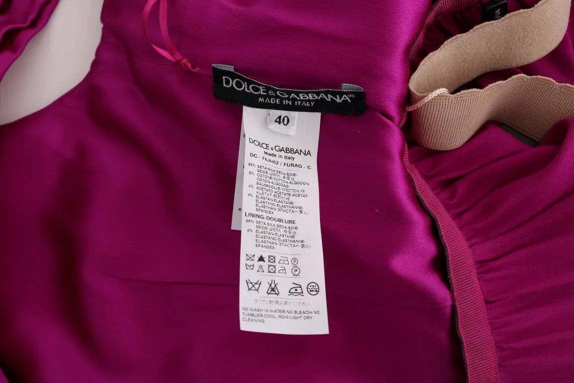 Robe longue Dolce & Gabbana rose Dolce & Gabbana