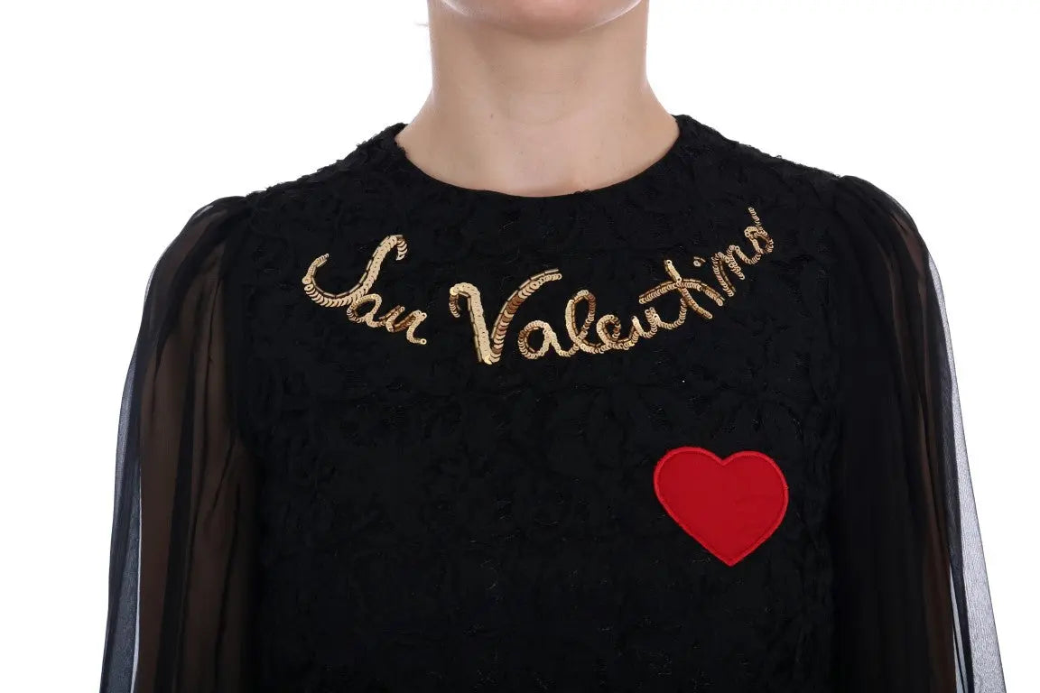 Robe Dolce & Gabbana San Valentino noire Dolce & Gabbana