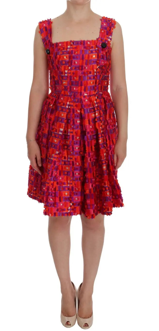 Robe Dolce & Gabbana A-line rose Dolce & Gabbana