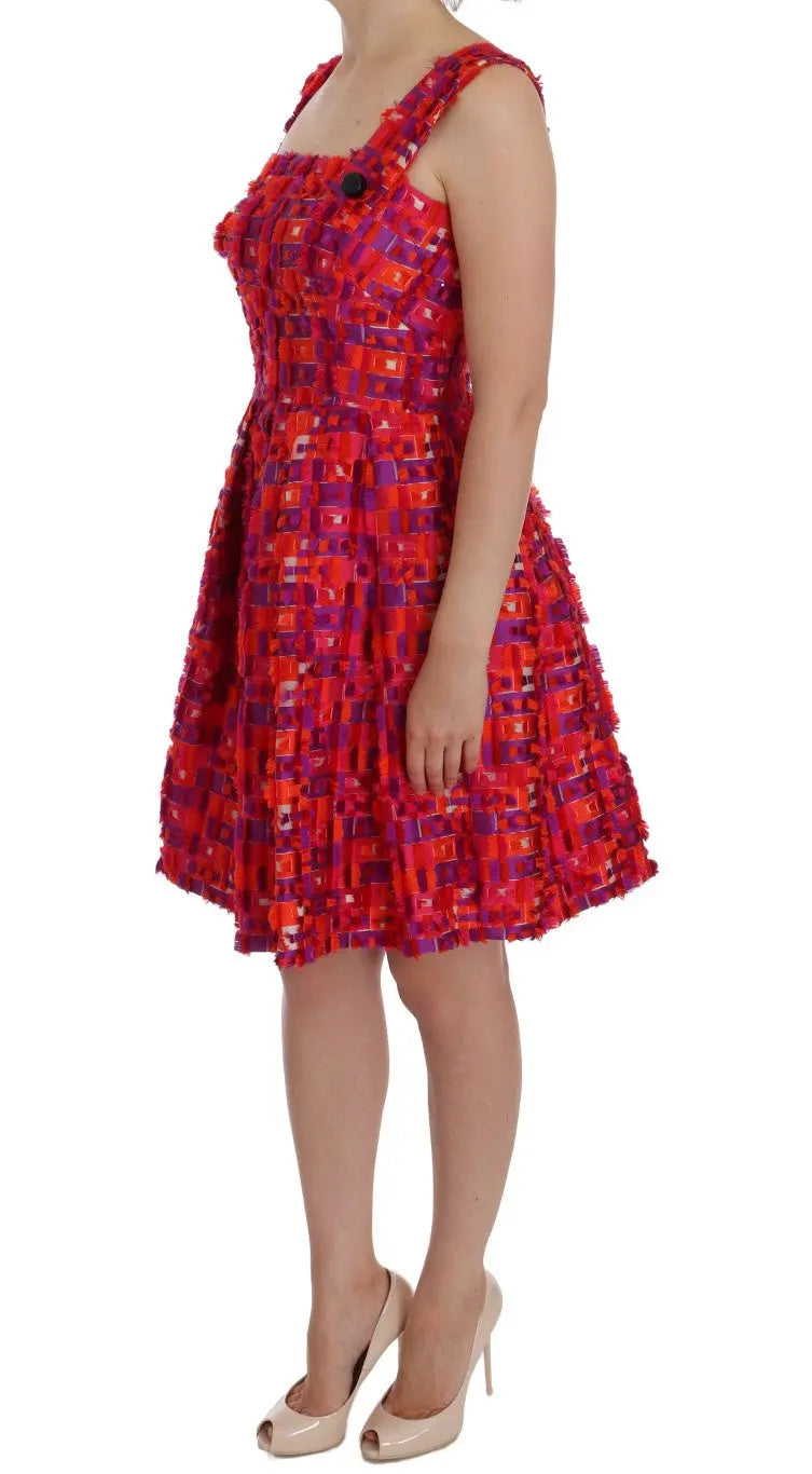 Robe Dolce & Gabbana A-line rose Dolce & Gabbana