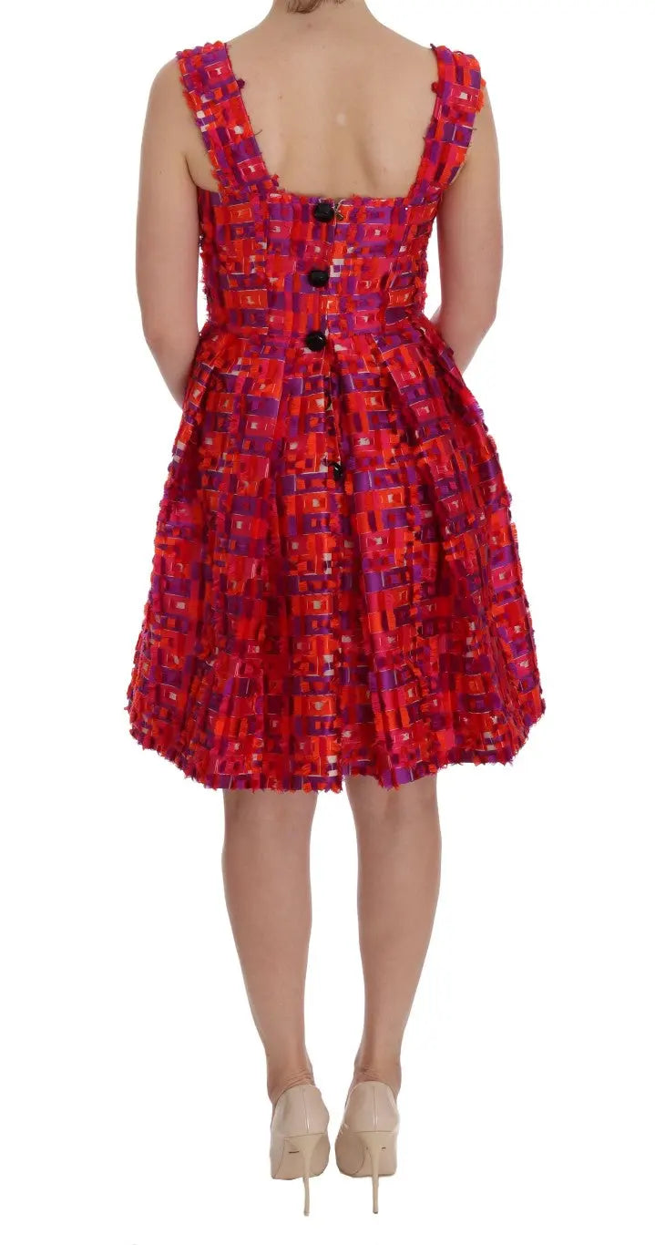 Robe Dolce & Gabbana A-line rose Dolce & Gabbana